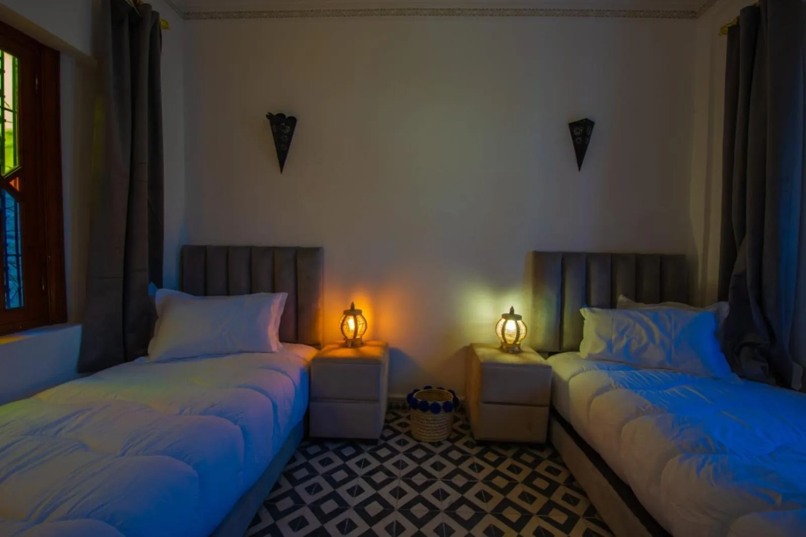 Bed in Riad Amely