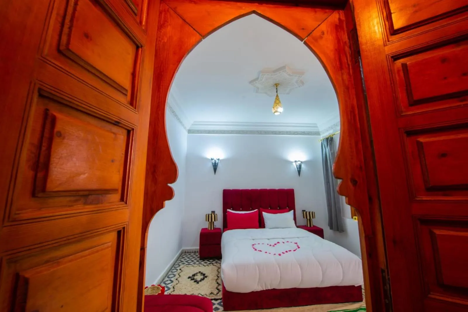 Bed in Riad Amely