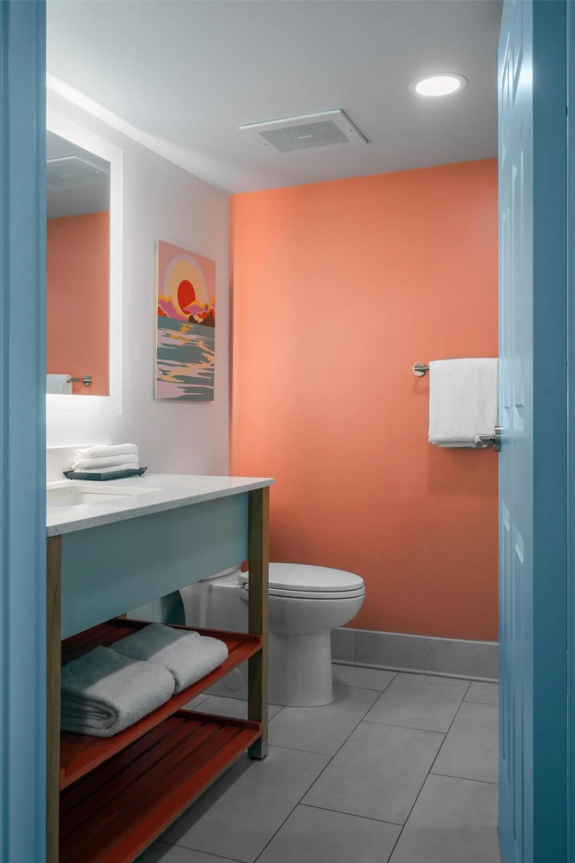 Bathroom in Golden Sands Carolina Beach Oceanfront, Tapestry by Hilton