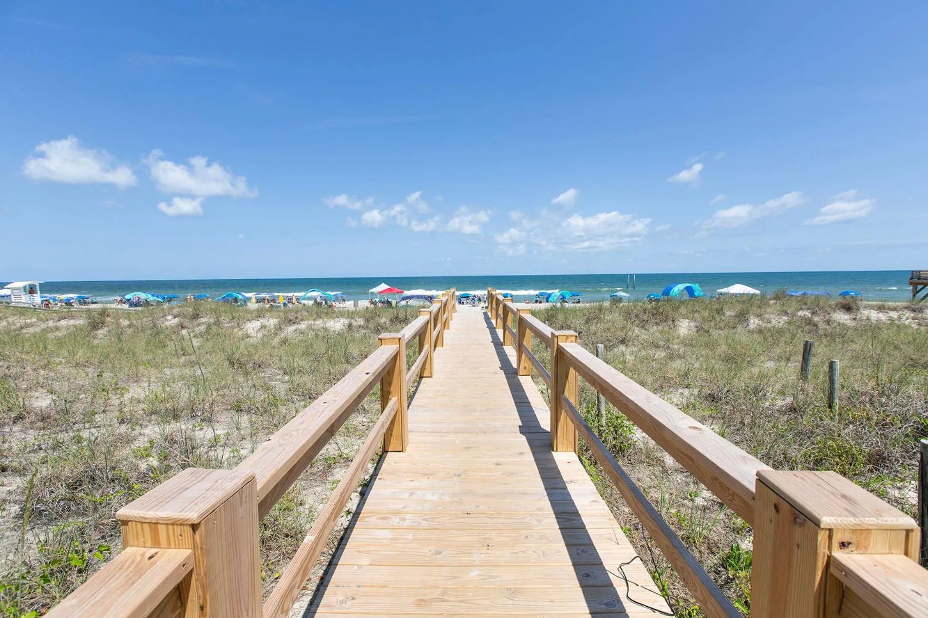 Beach in Golden Sands Carolina Beach Oceanfront, Tapestry by Hilton