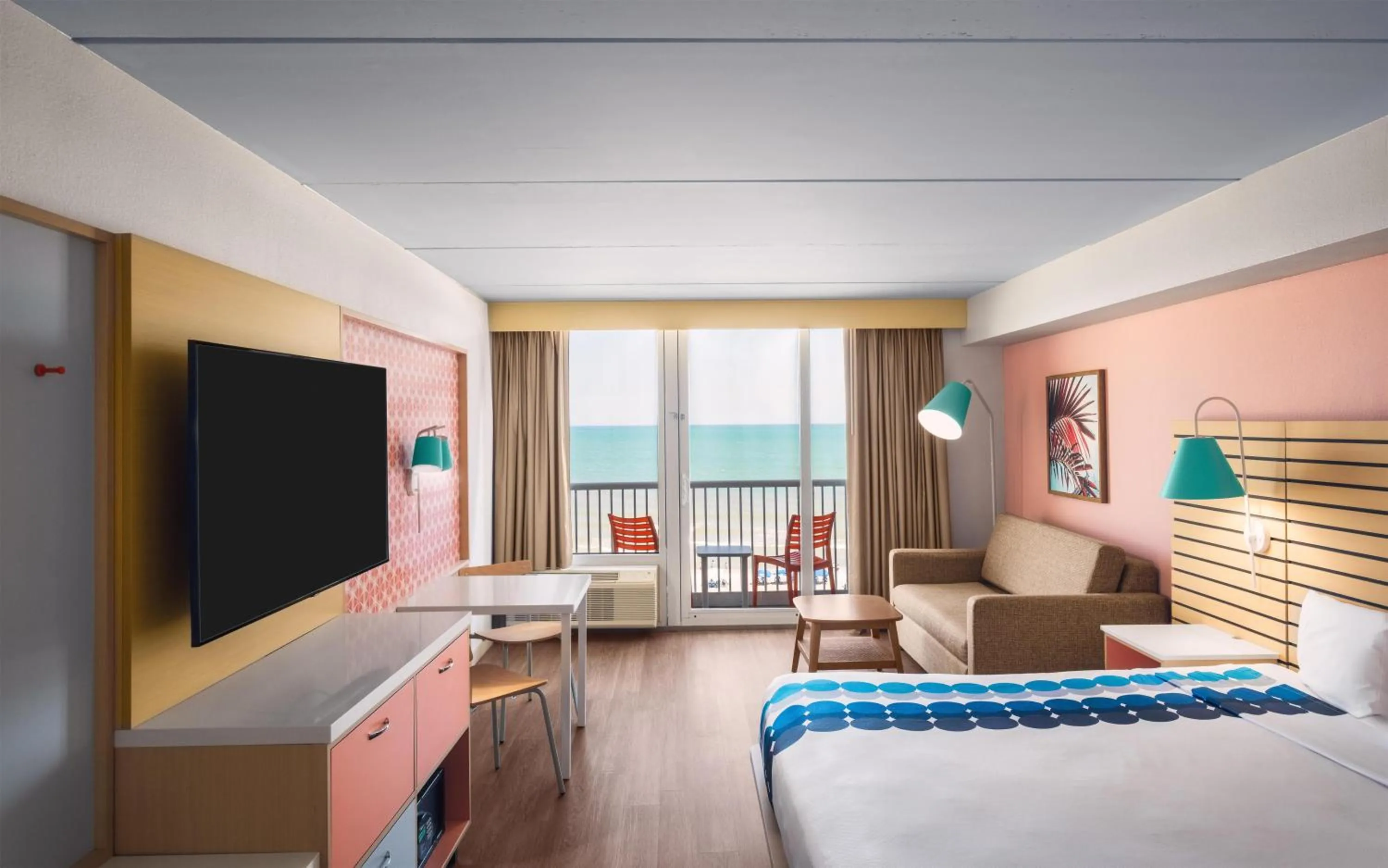 Bed in Golden Sands Carolina Beach Oceanfront, Tapestry by Hilton