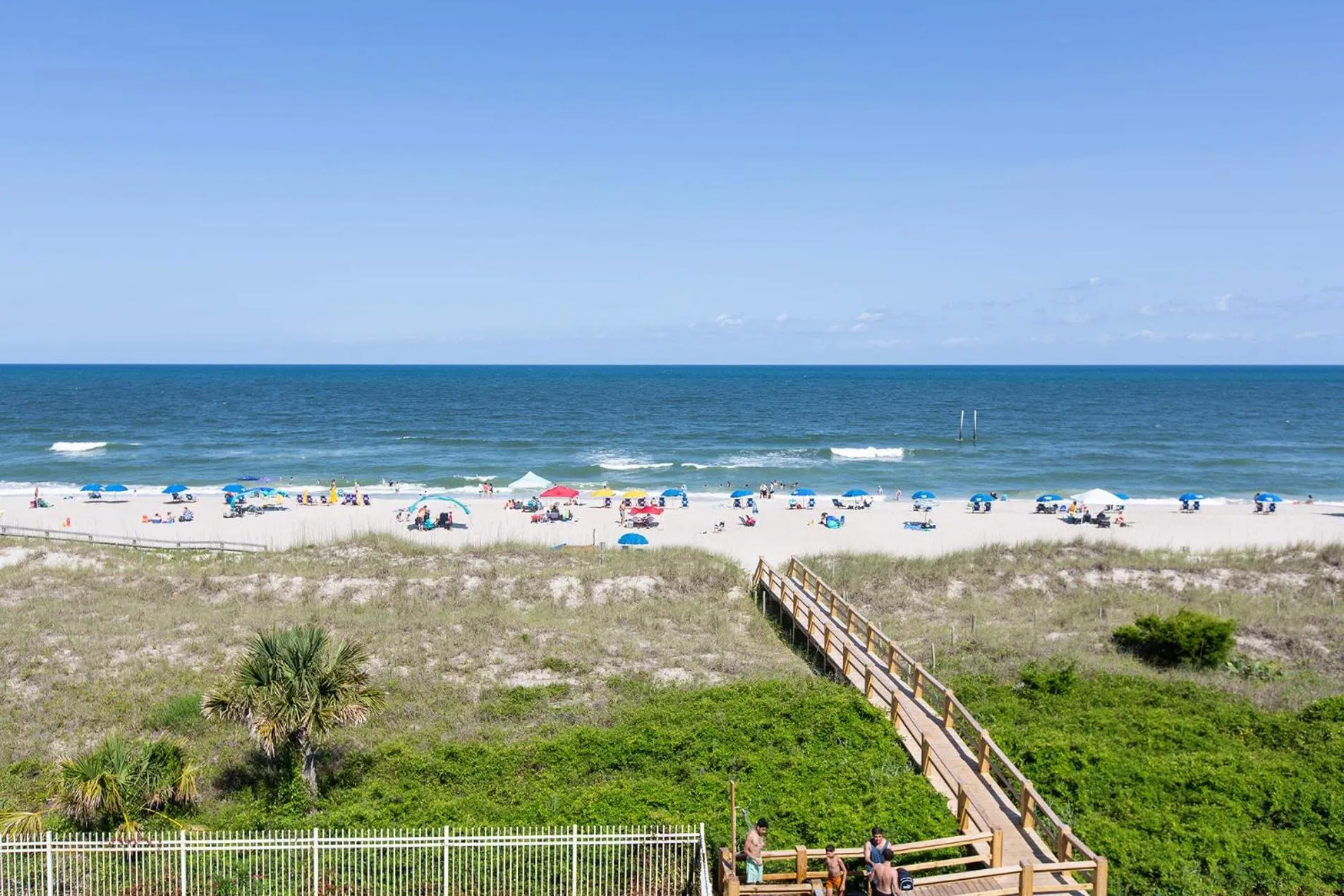 Beach in Golden Sands Carolina Beach Oceanfront, Tapestry by Hilton