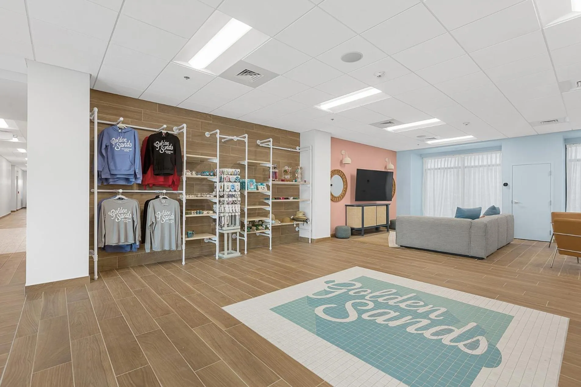 Seating area in Golden Sands Carolina Beach Oceanfront, Tapestry by Hilton