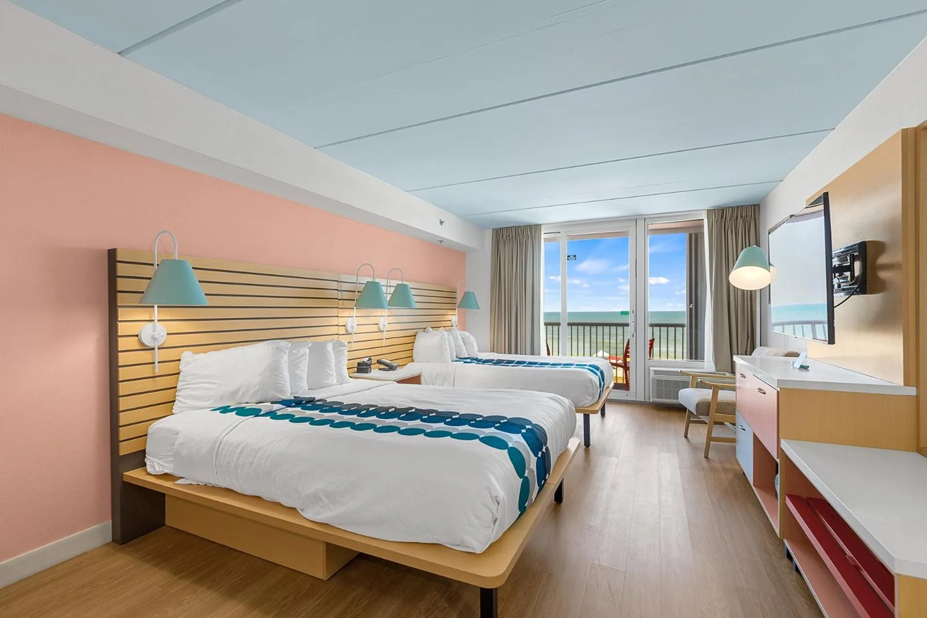 Bed in Golden Sands Carolina Beach Oceanfront, Tapestry by Hilton