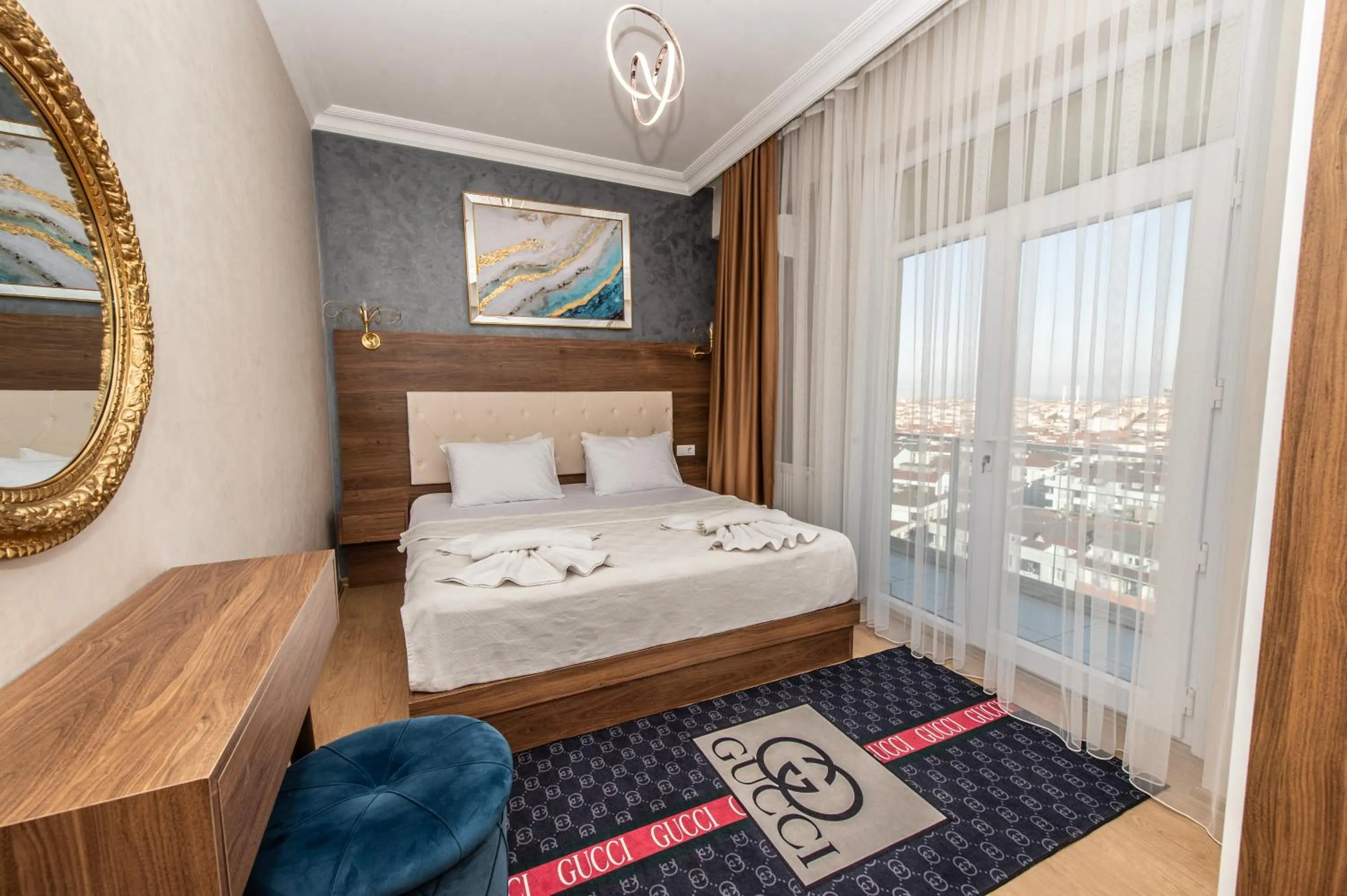 Bed in Blue Vista Houses & Spa