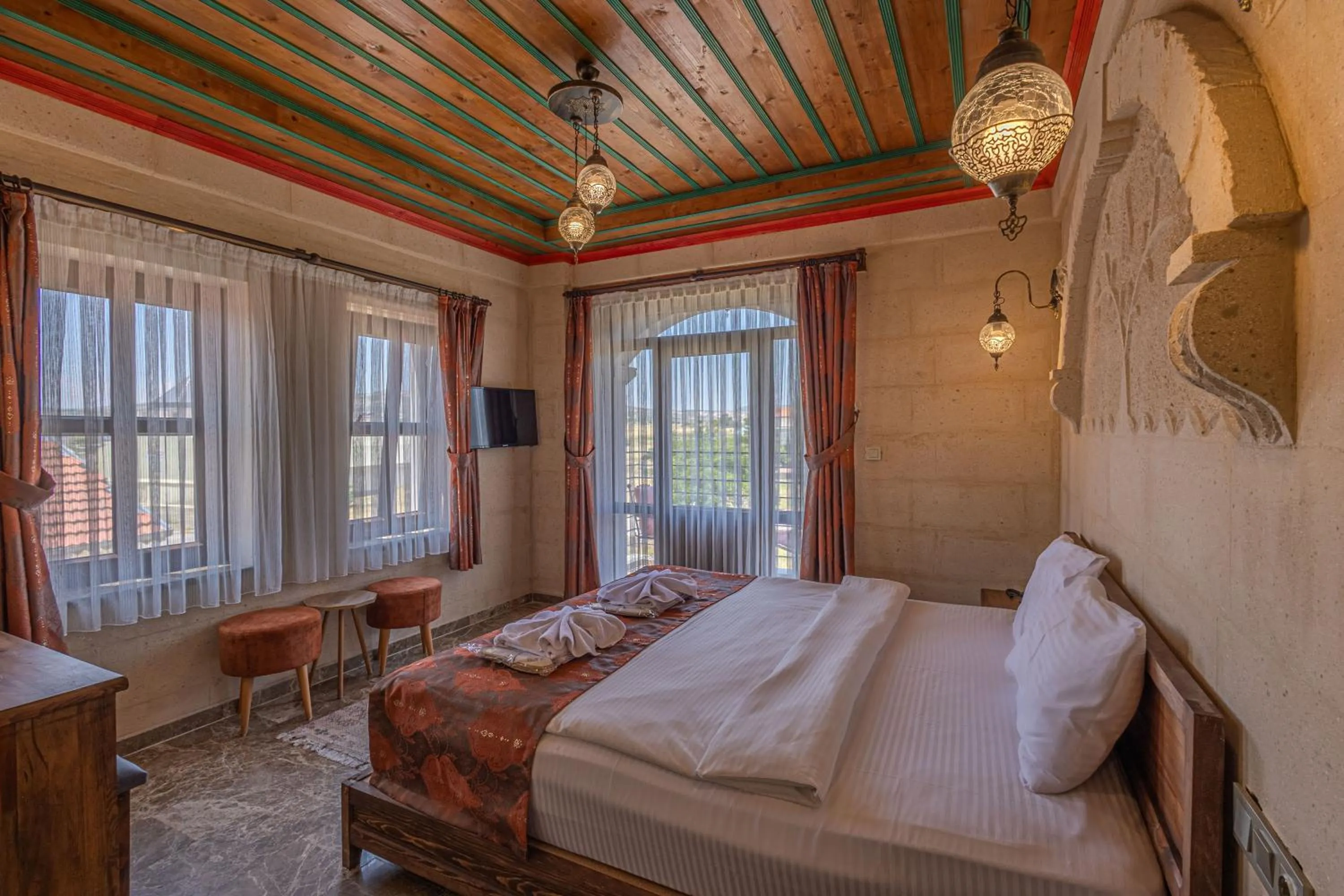 Bed in Cordial Cappadocia Hotel