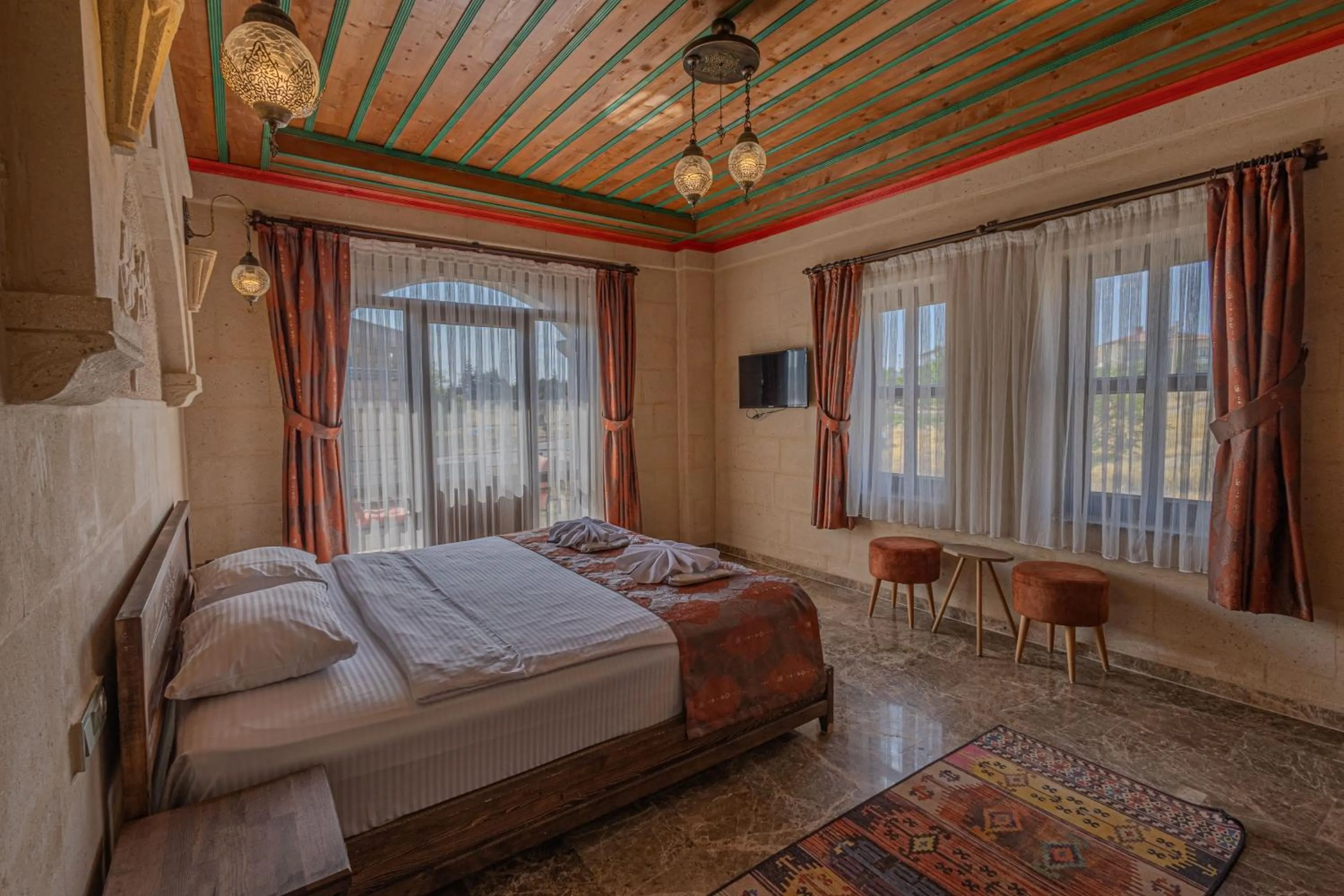 Bed in Cordial Cappadocia Hotel