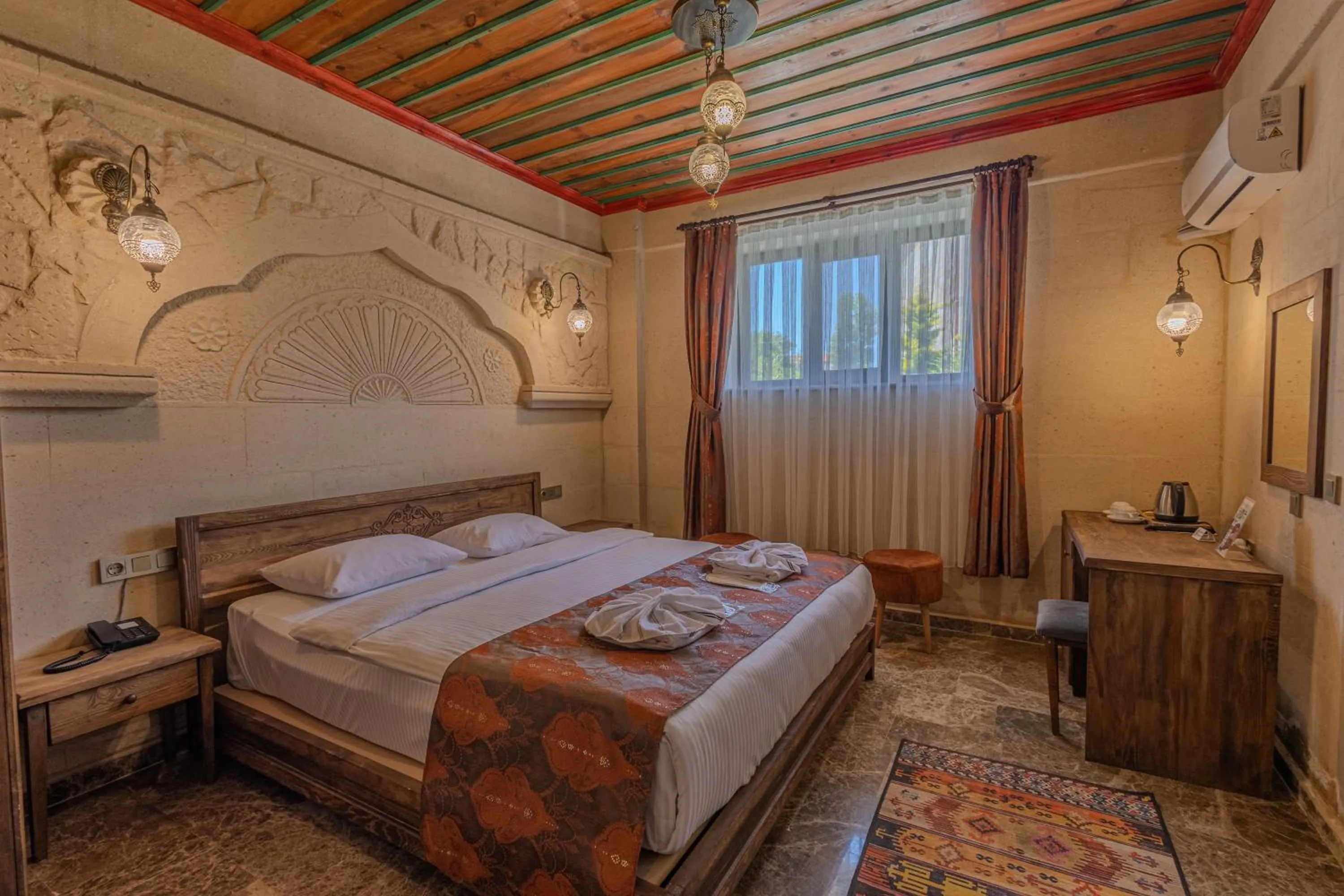 Bed in Cordial Cappadocia Hotel