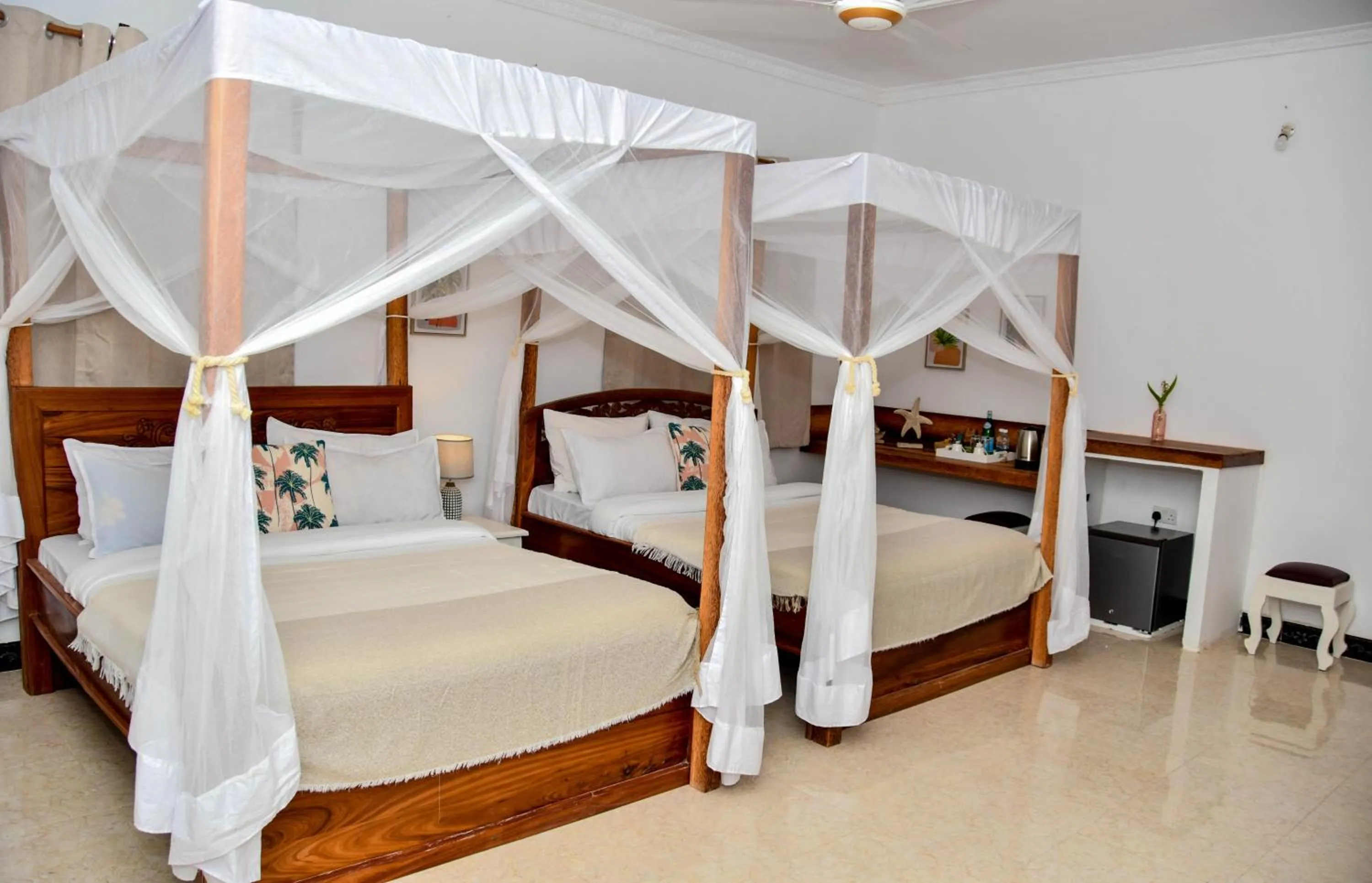 Bed in Coral Bay Zanzibar