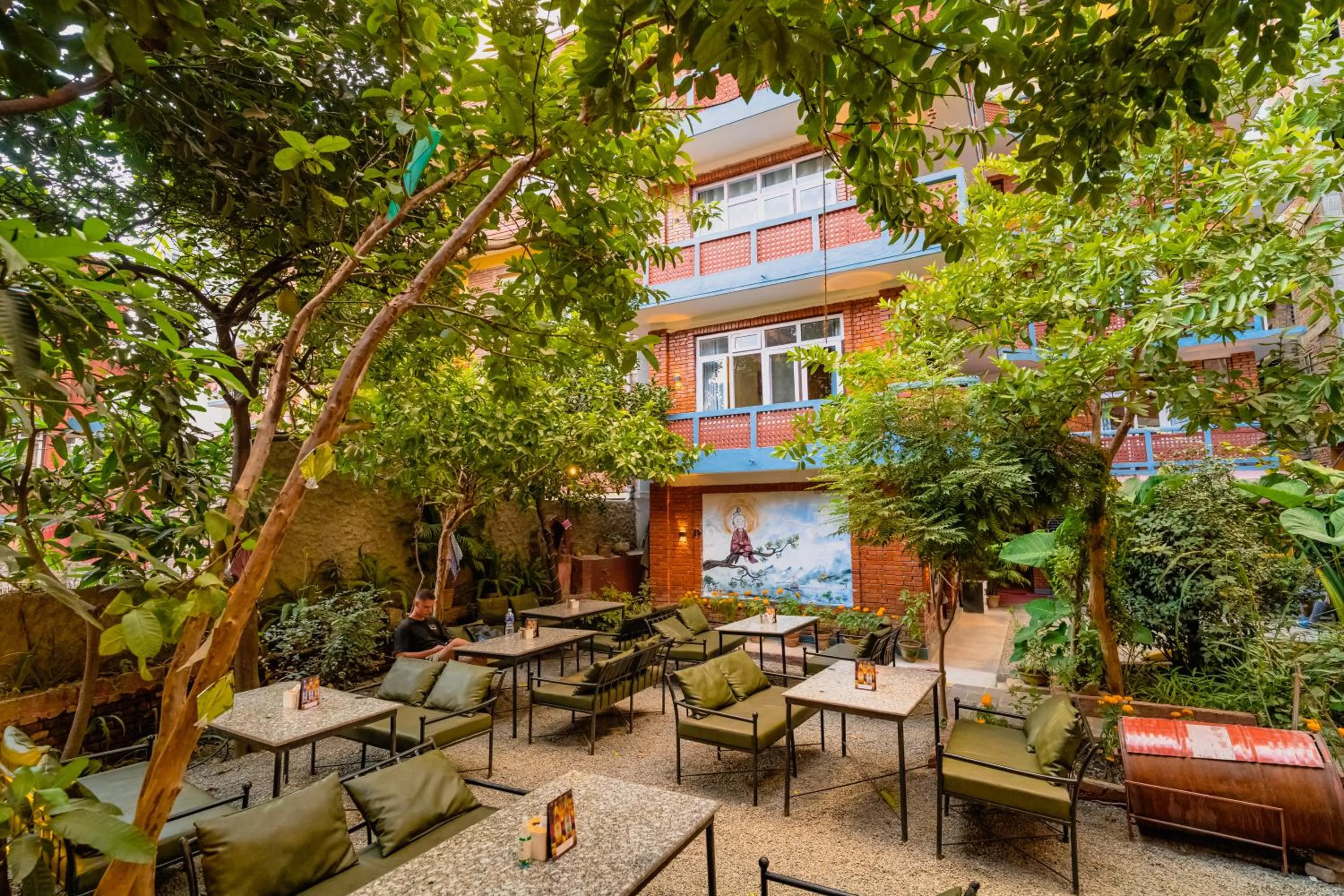 Garden in Kwabahal Boutique Hostel