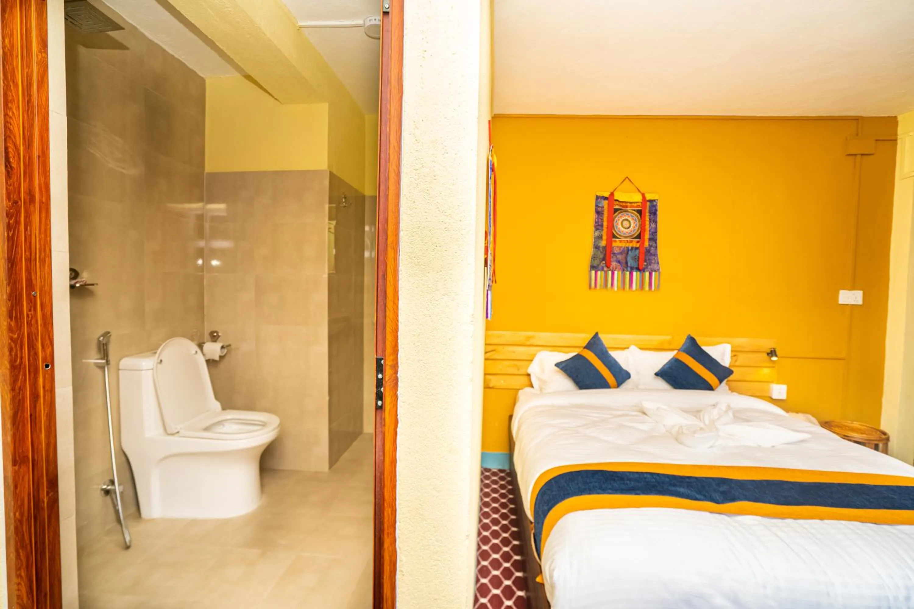 Toilet, Bed in Kwabahal Boutique Hostel