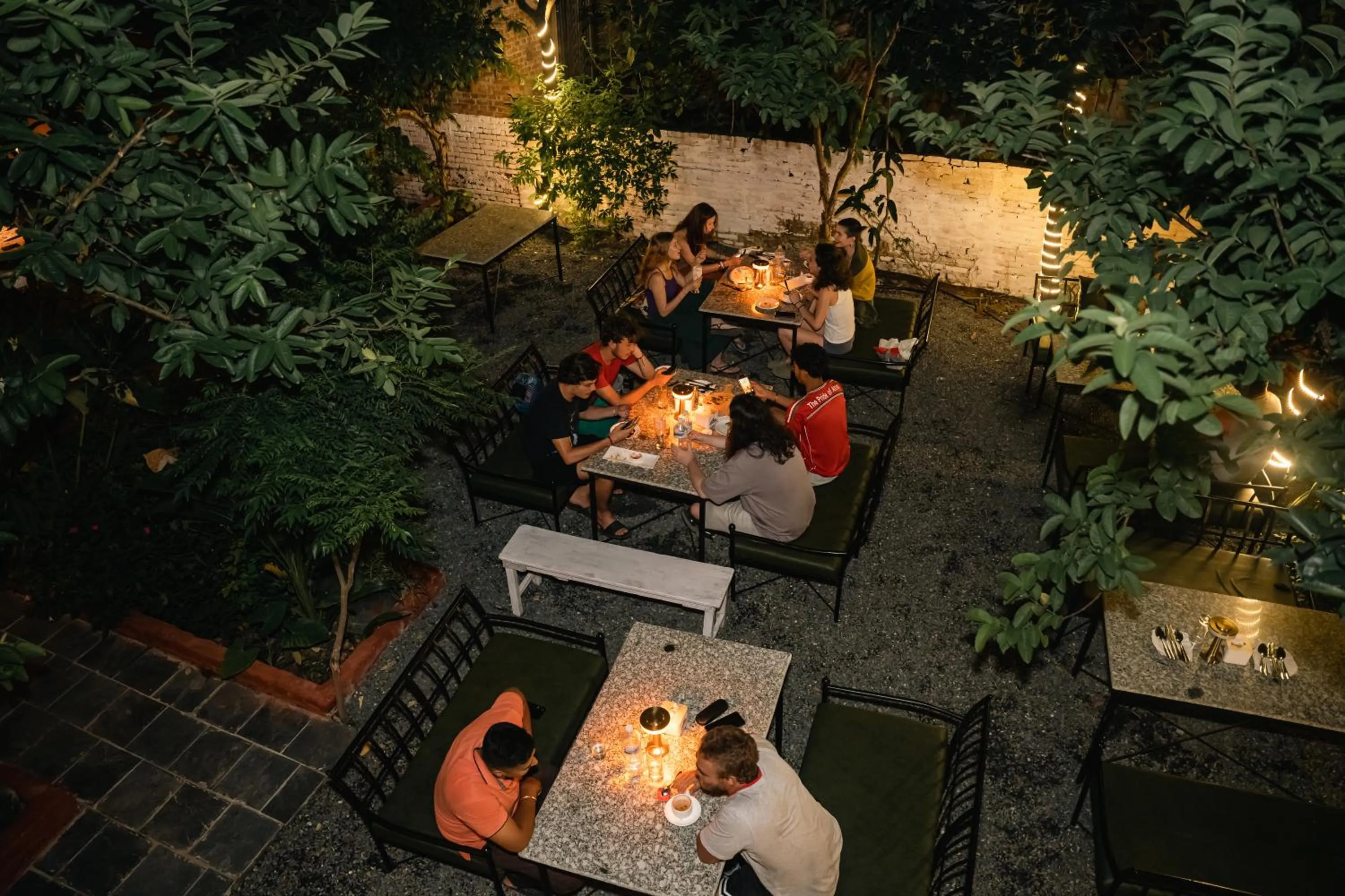 Patio in Kwabahal Boutique Hostel