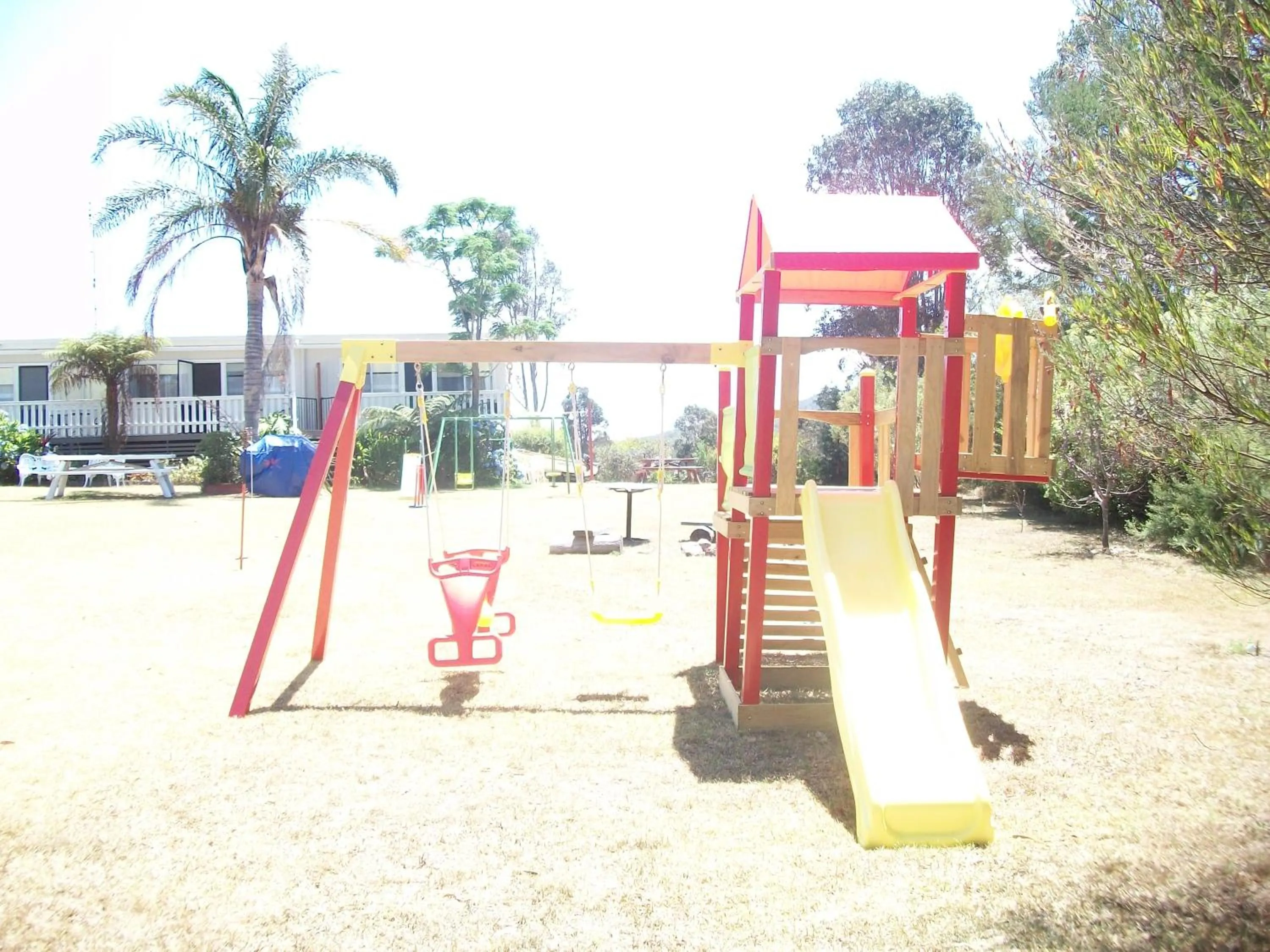 Children play ground in Top of the Lake Holiday Units