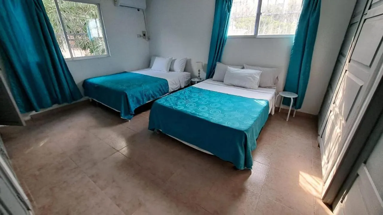 Bed in Casa Bahía Colonial - Cartagena