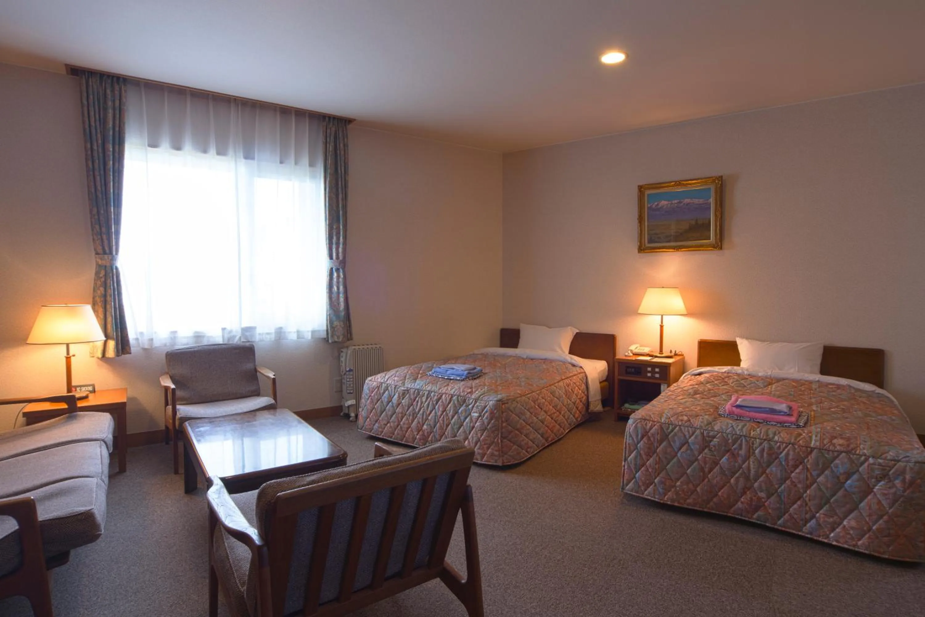 Bed in Hotel Tateyama