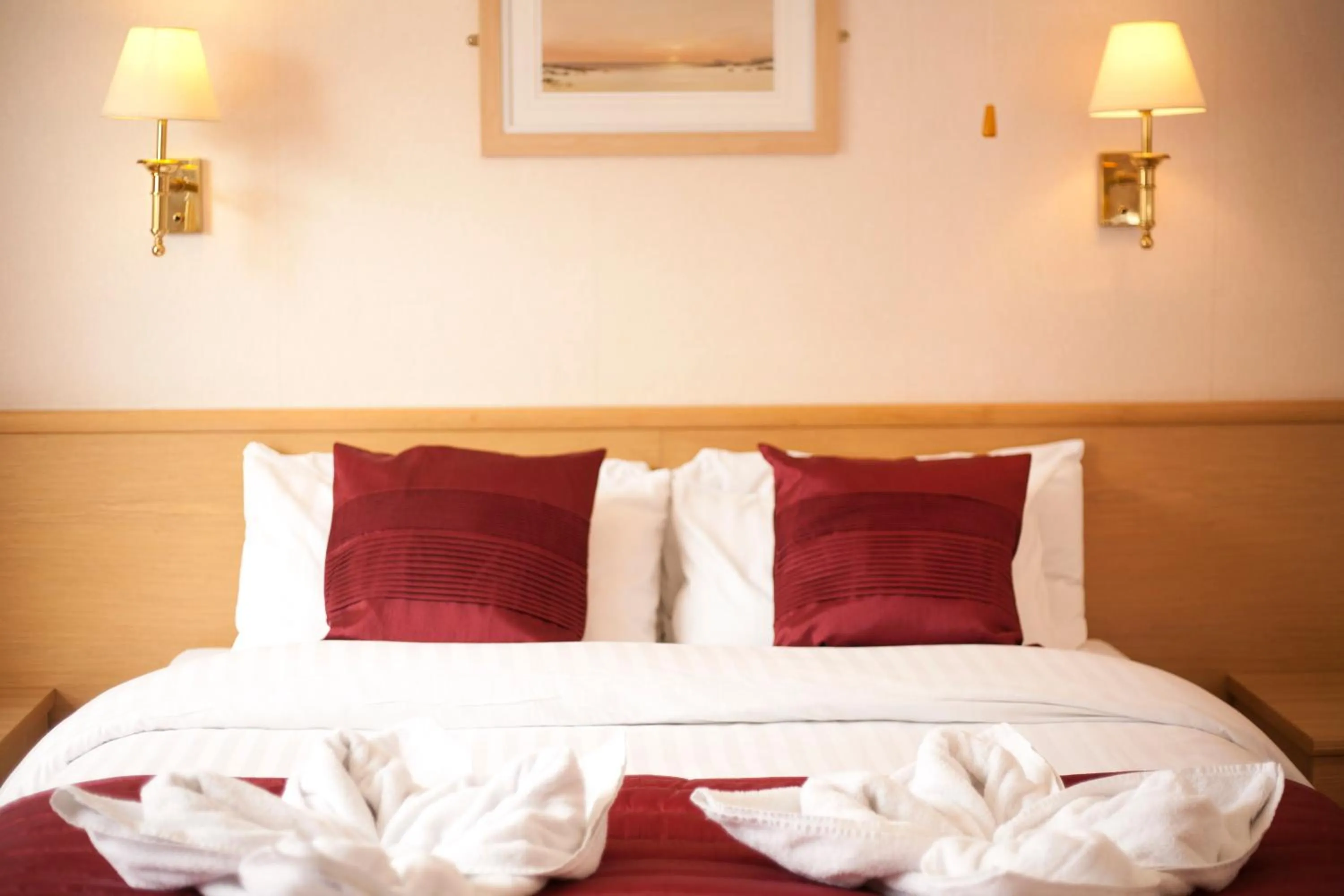 Decorative detail, Bed in Denewood Hotel