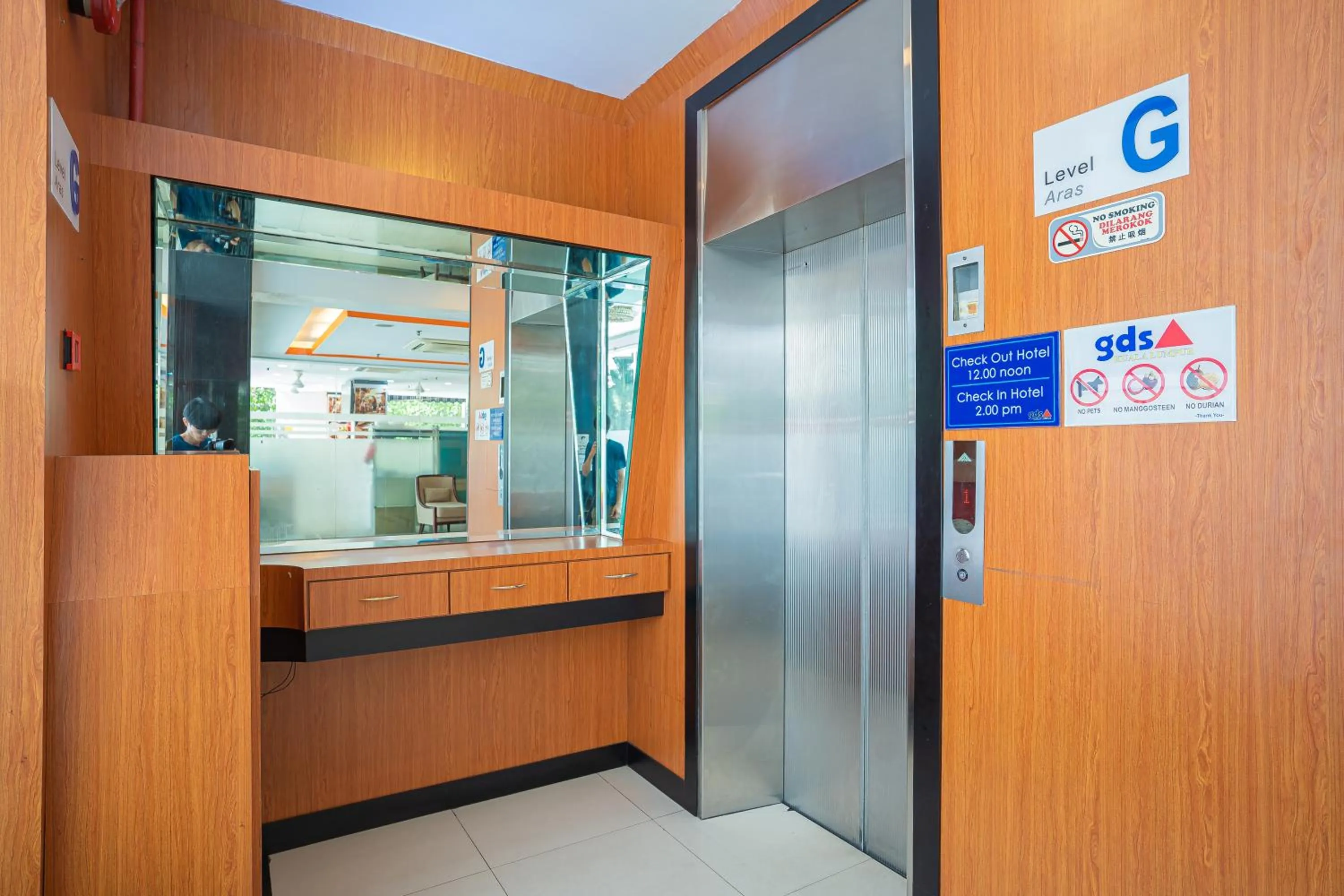 elevator in Hotel 28 Titiwangsa