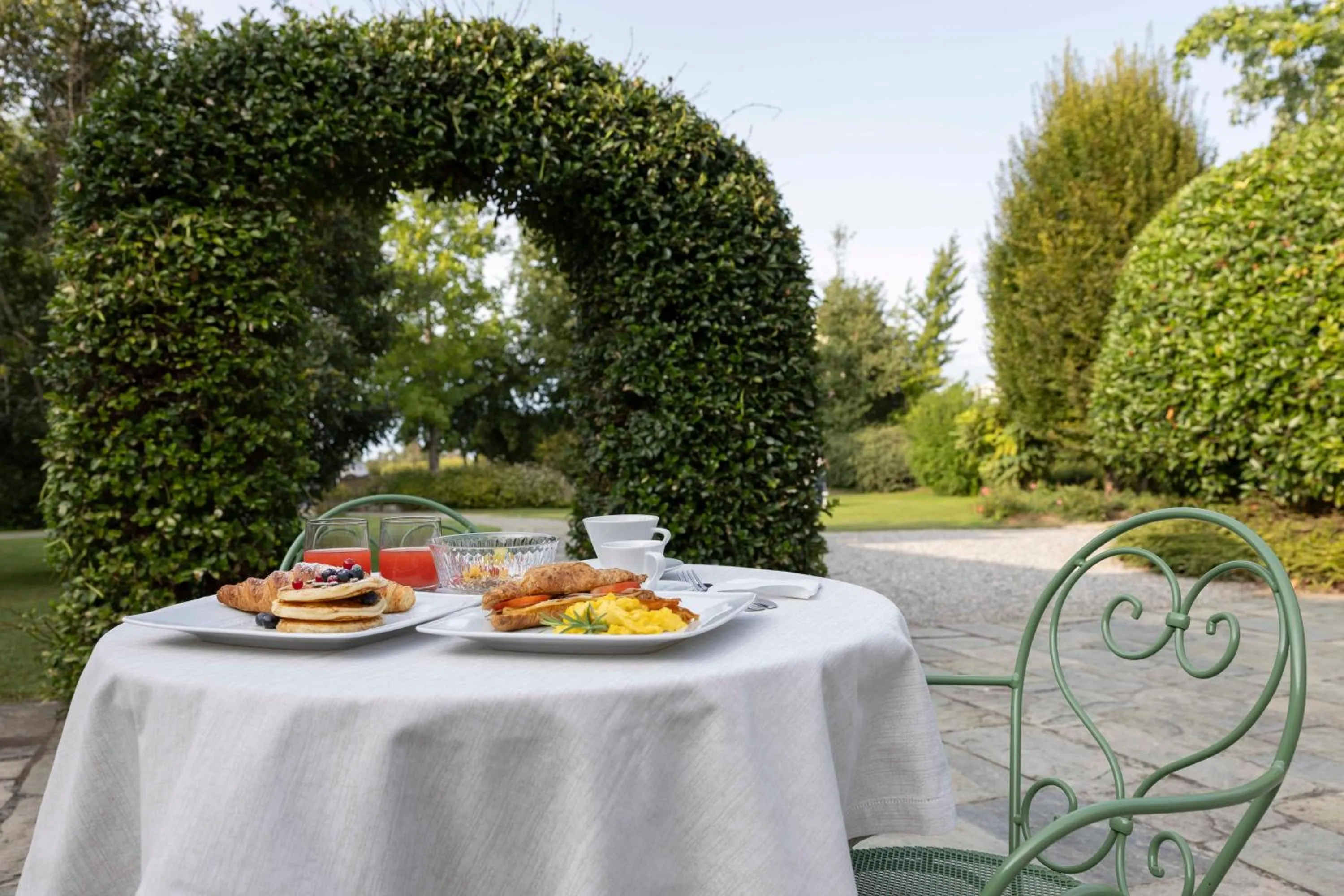 Garden view in La Corte San Lorenzo