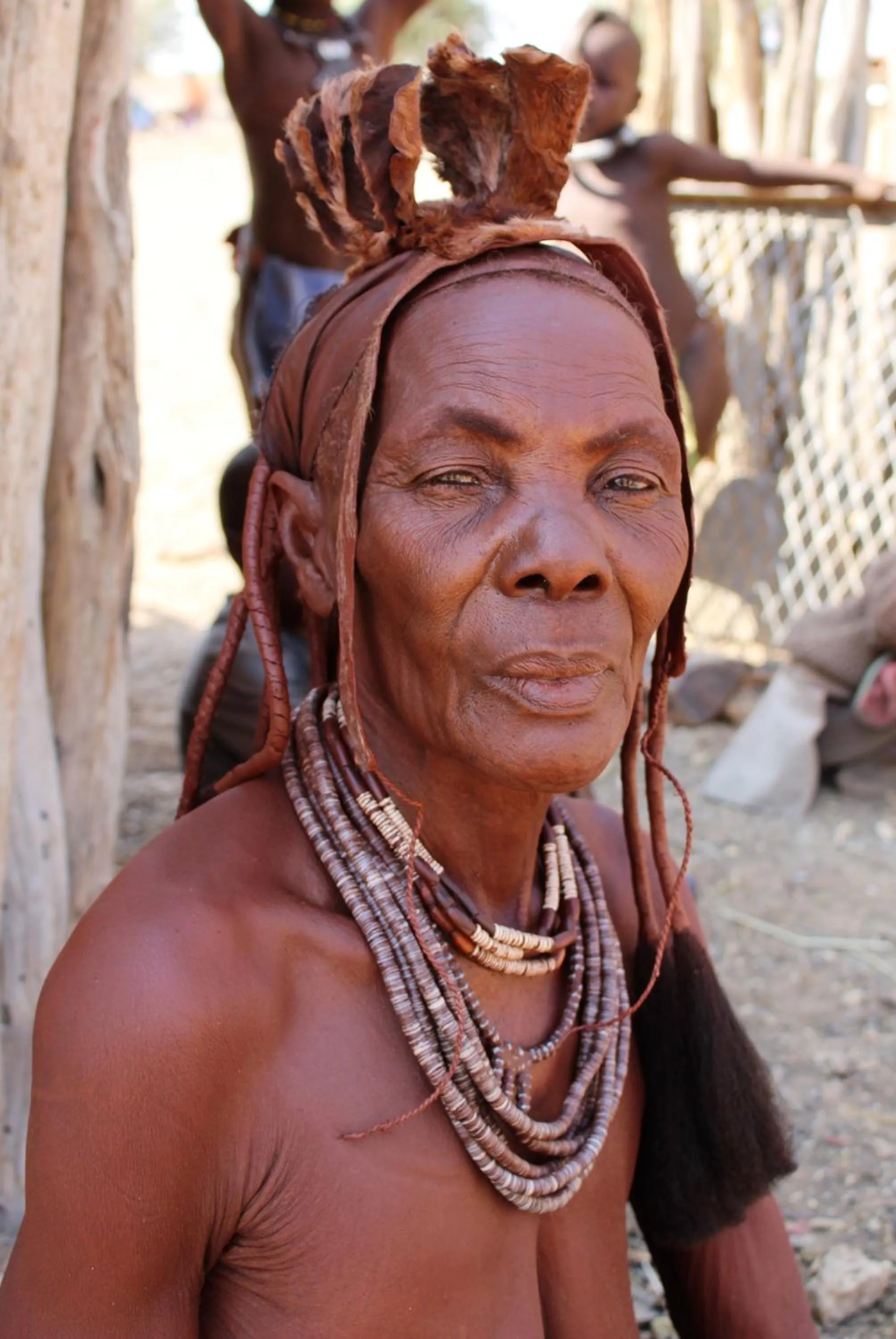 People in Opuwo Country Lodge