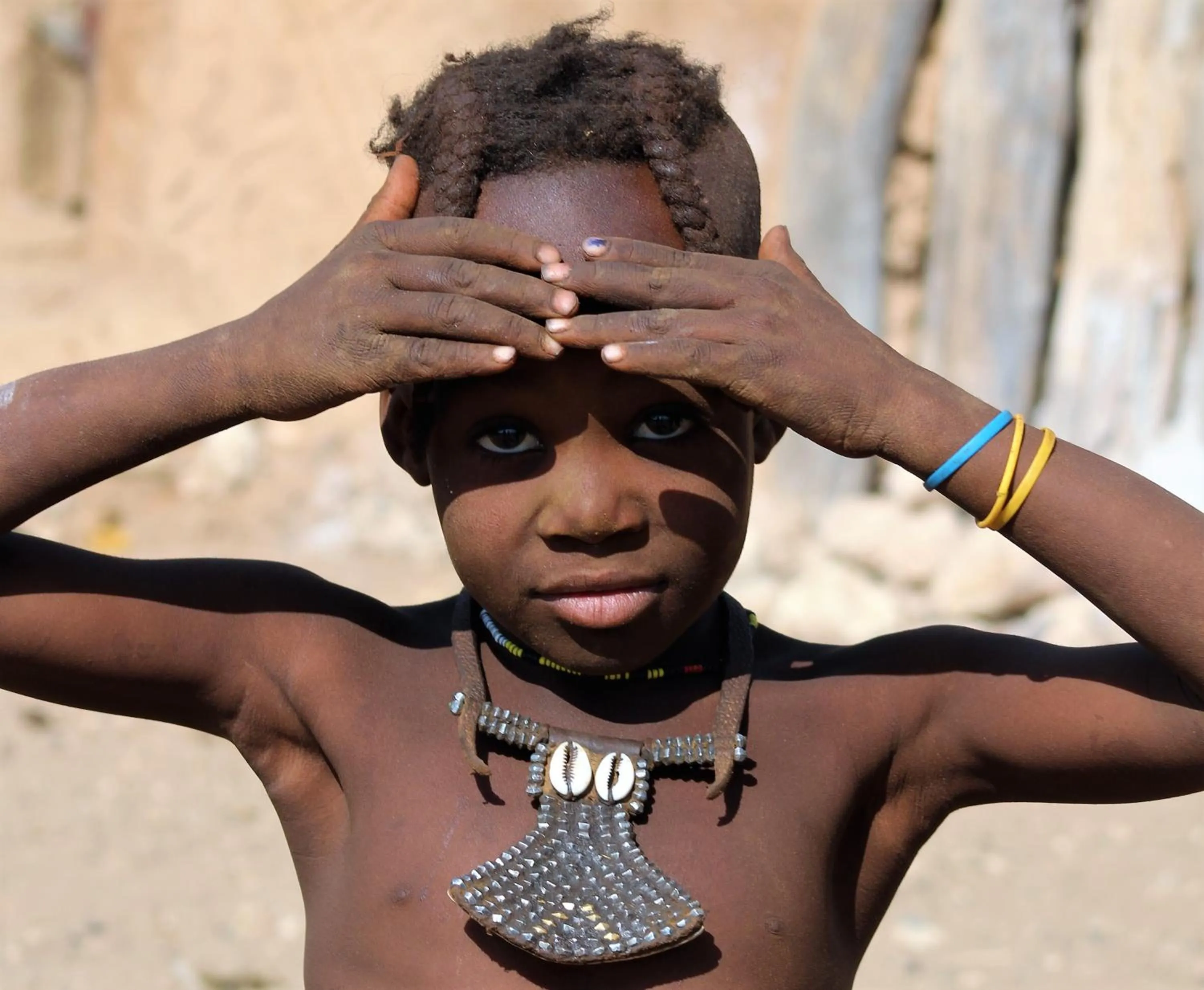 People in Opuwo Country Lodge