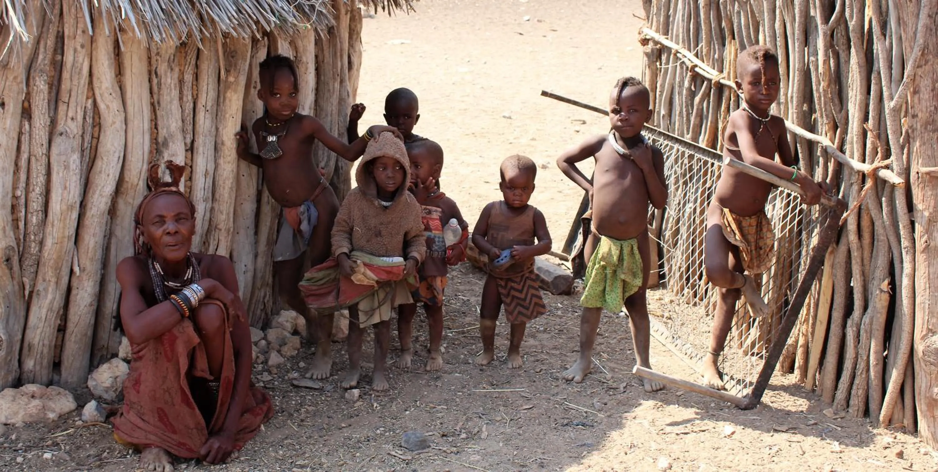 People in Opuwo Country Lodge