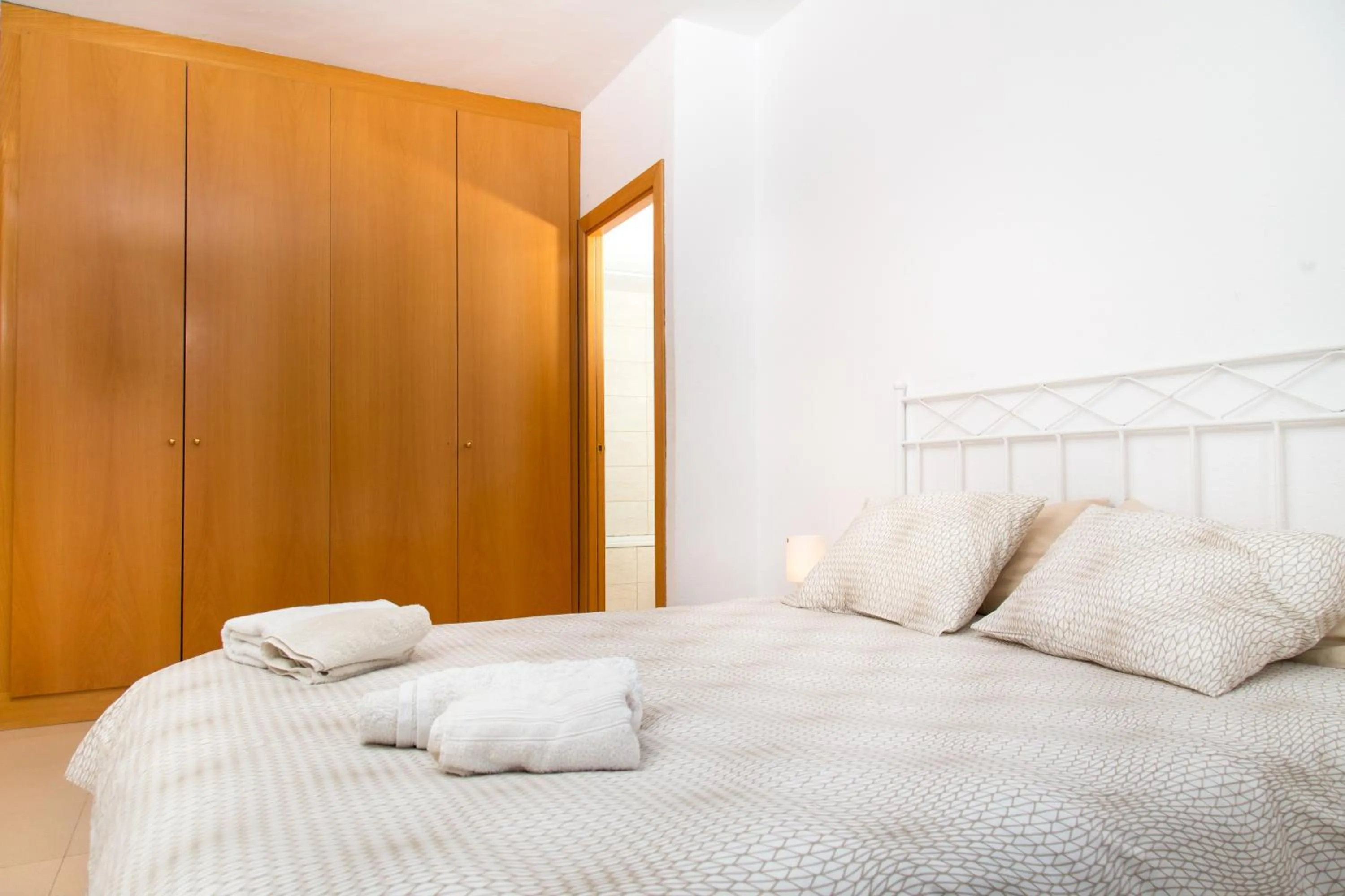 Bed in New & Sunny Apartment