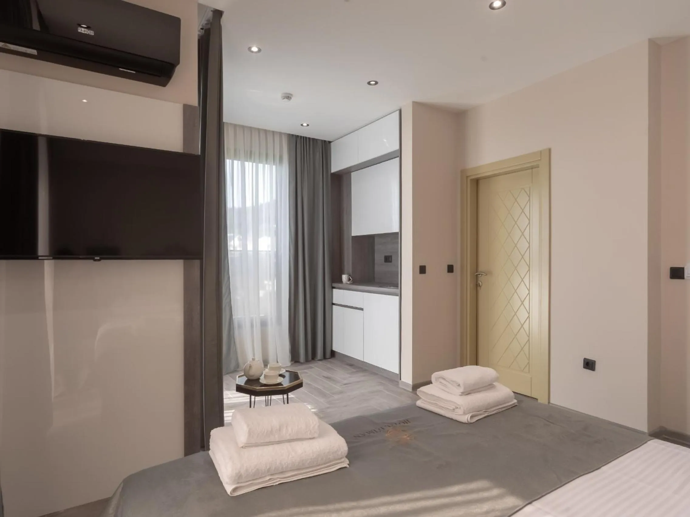 Kitchen or kitchenette in Hotel Diman