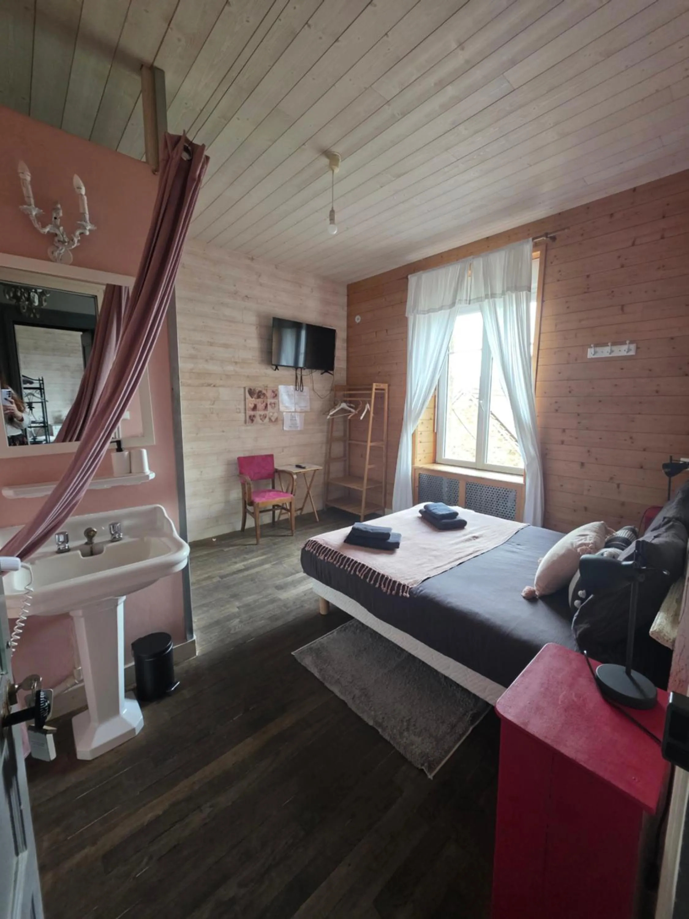 Double Room with Pool View in L'Âme du Gourmand