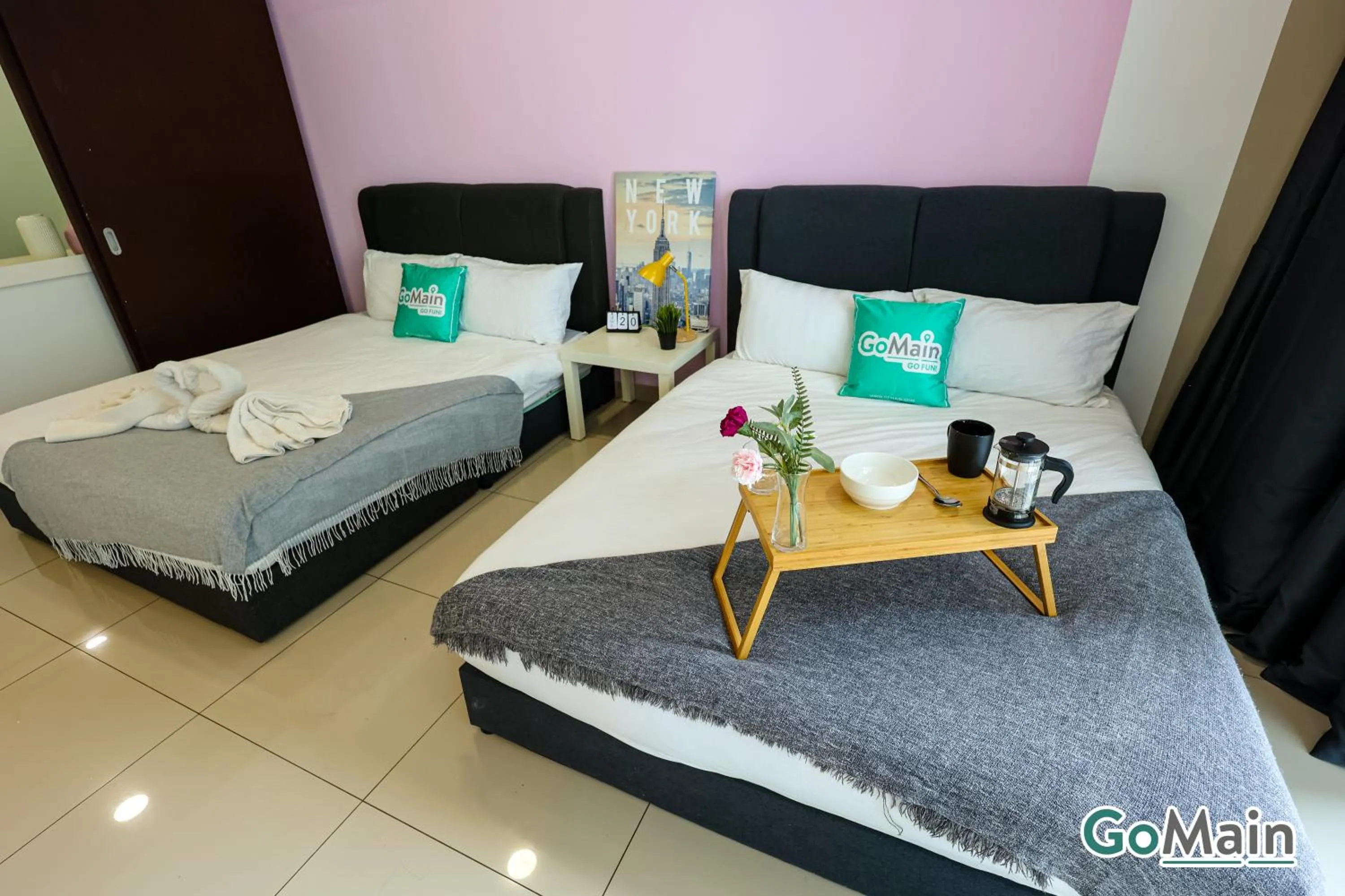 Bed in Trefoil Setia Alam by GO-MAIN - Next to Mall & SCCC