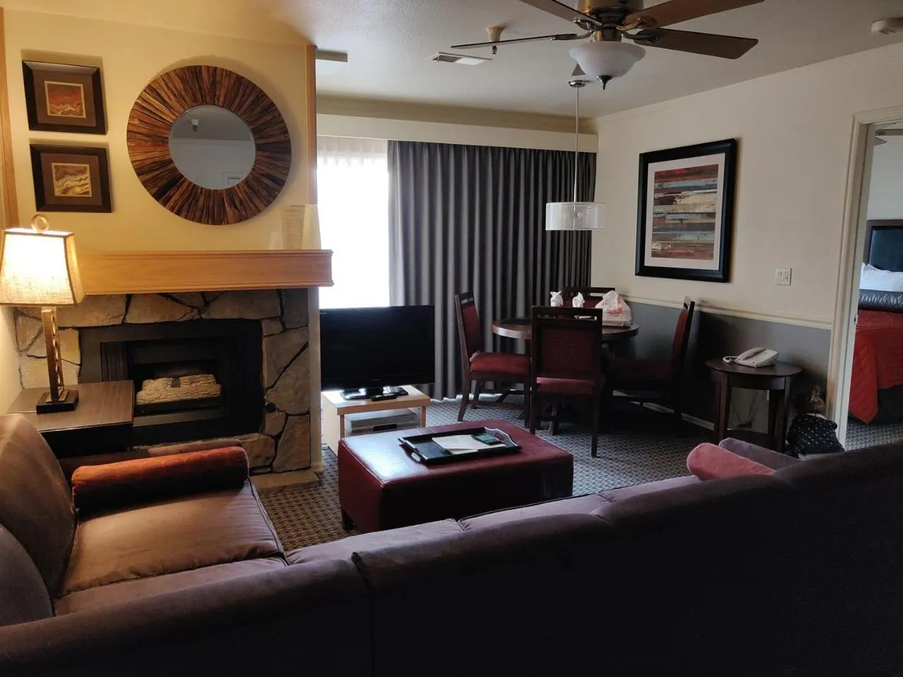 Living room in GetAways at the Lodge at Kingsbury Crossing