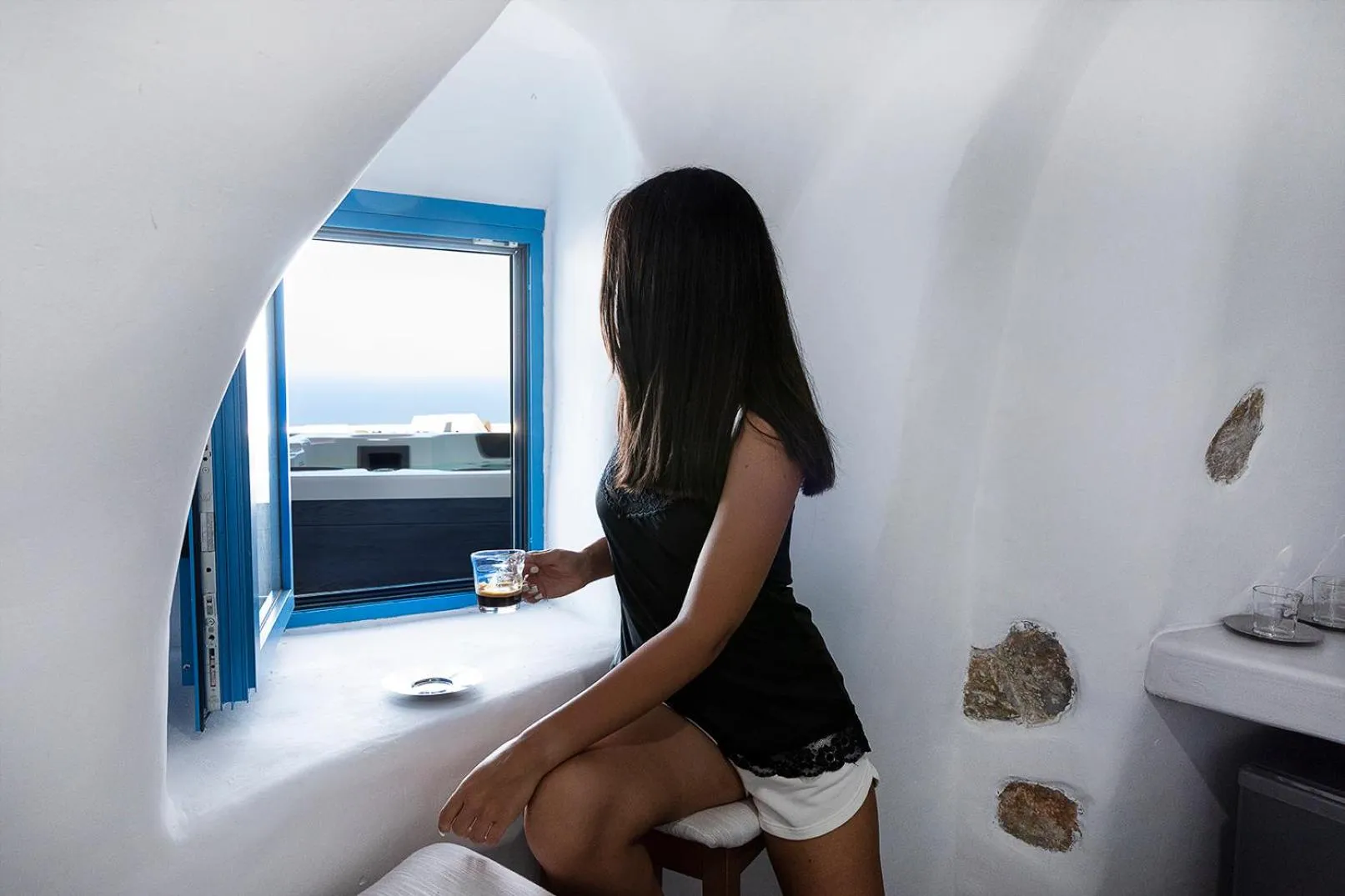 Guests in Rafael' s Mediteranian Cave Suites