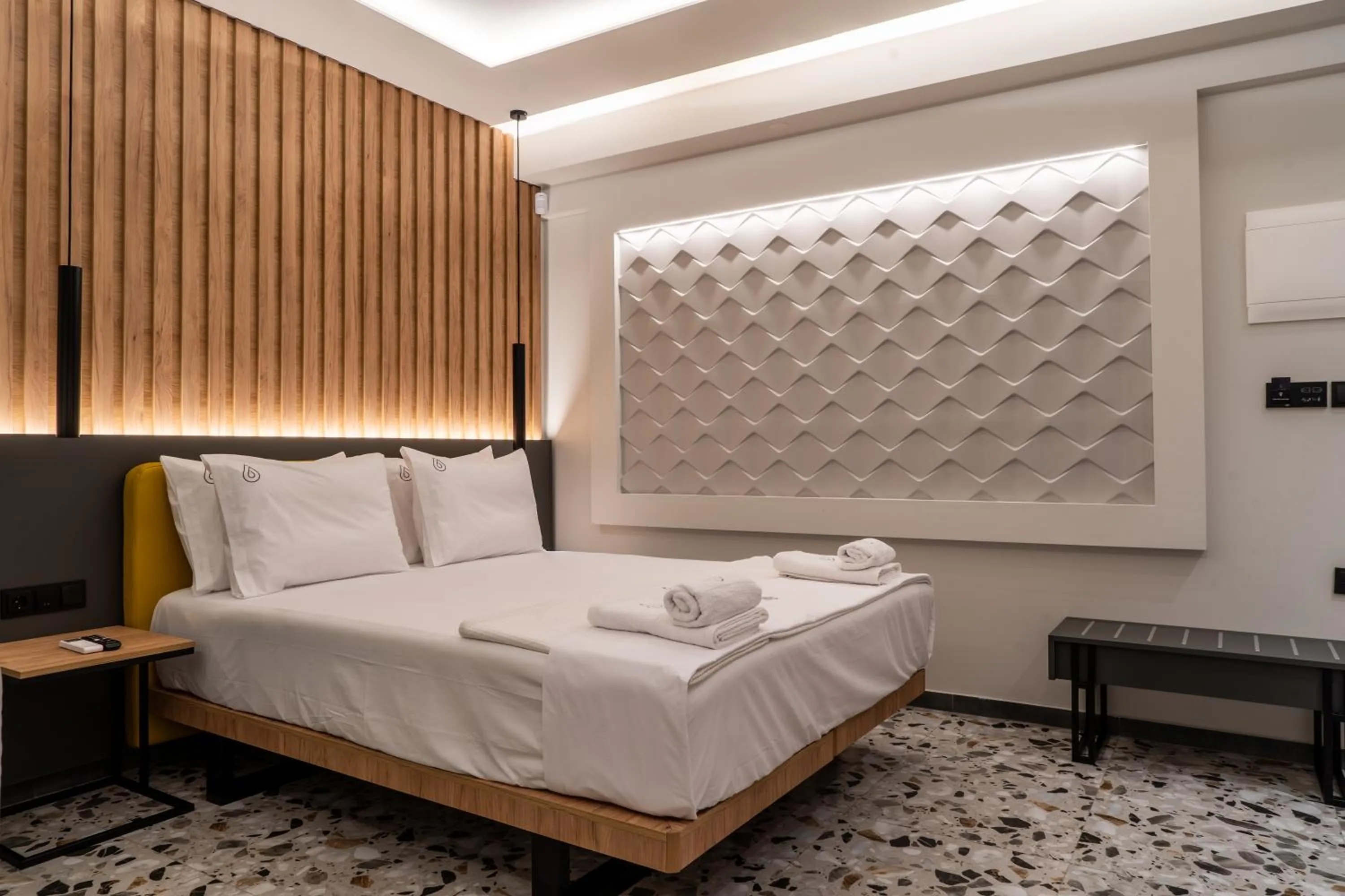 Photo of the whole room, Bed in NERO SEASCAPE SUITES