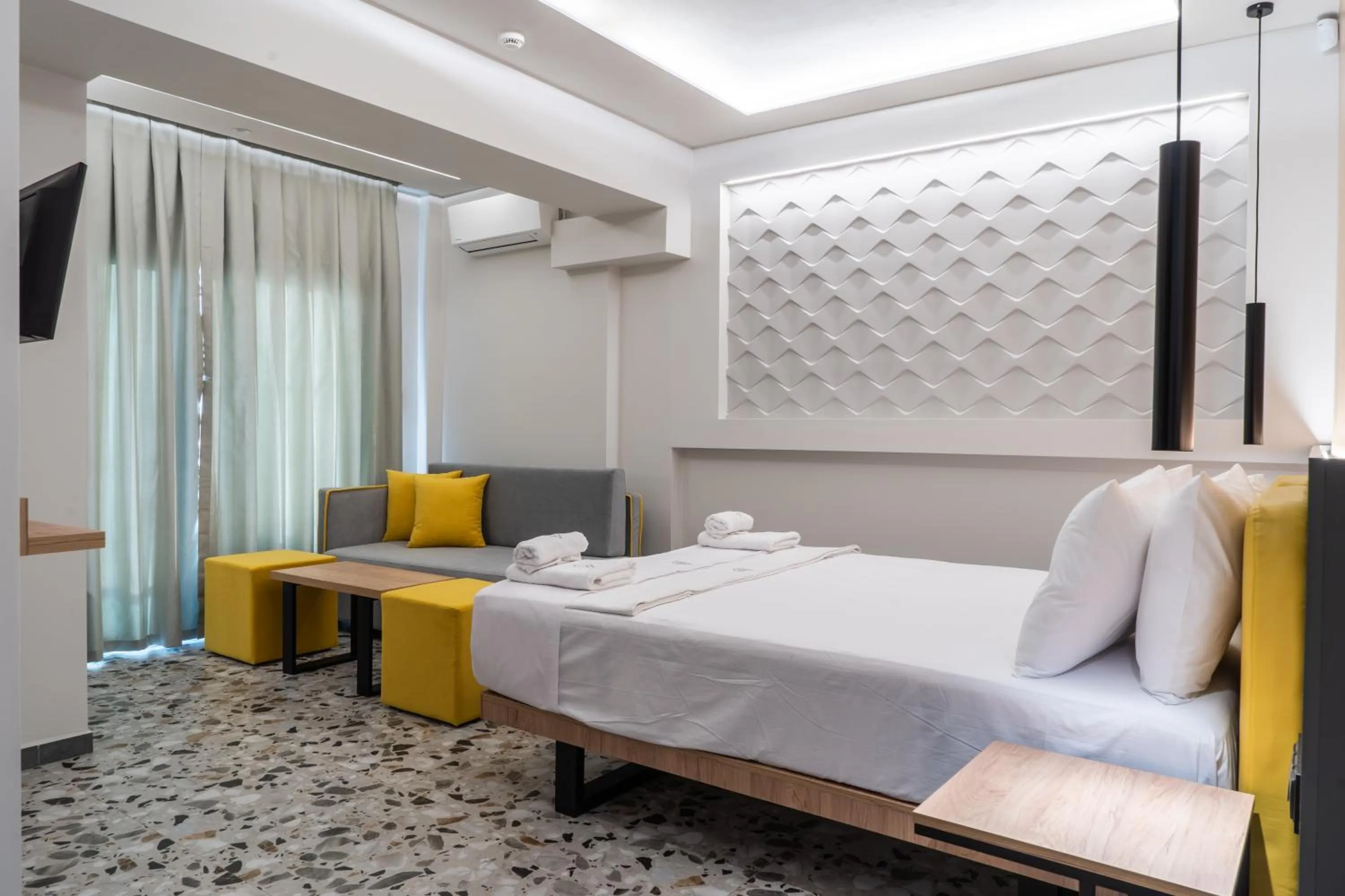 Photo of the whole room, Bed in NERO SEASCAPE SUITES