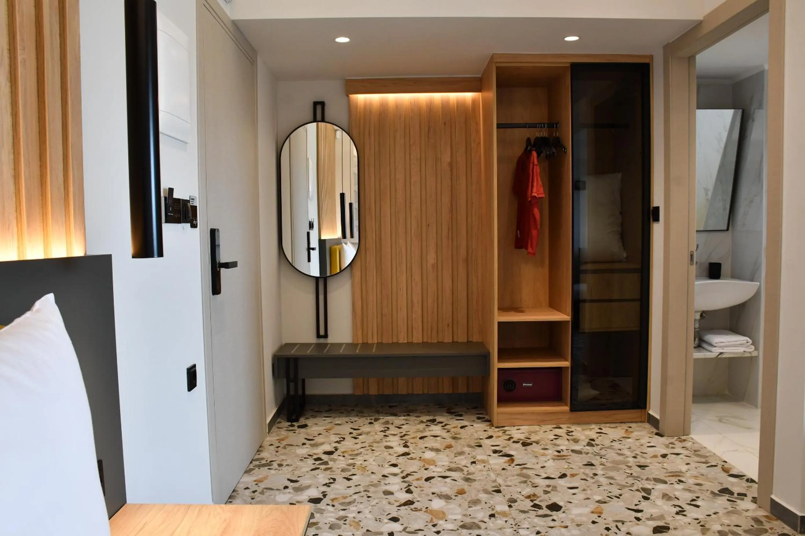 Bed in NERO SEASCAPE SUITES