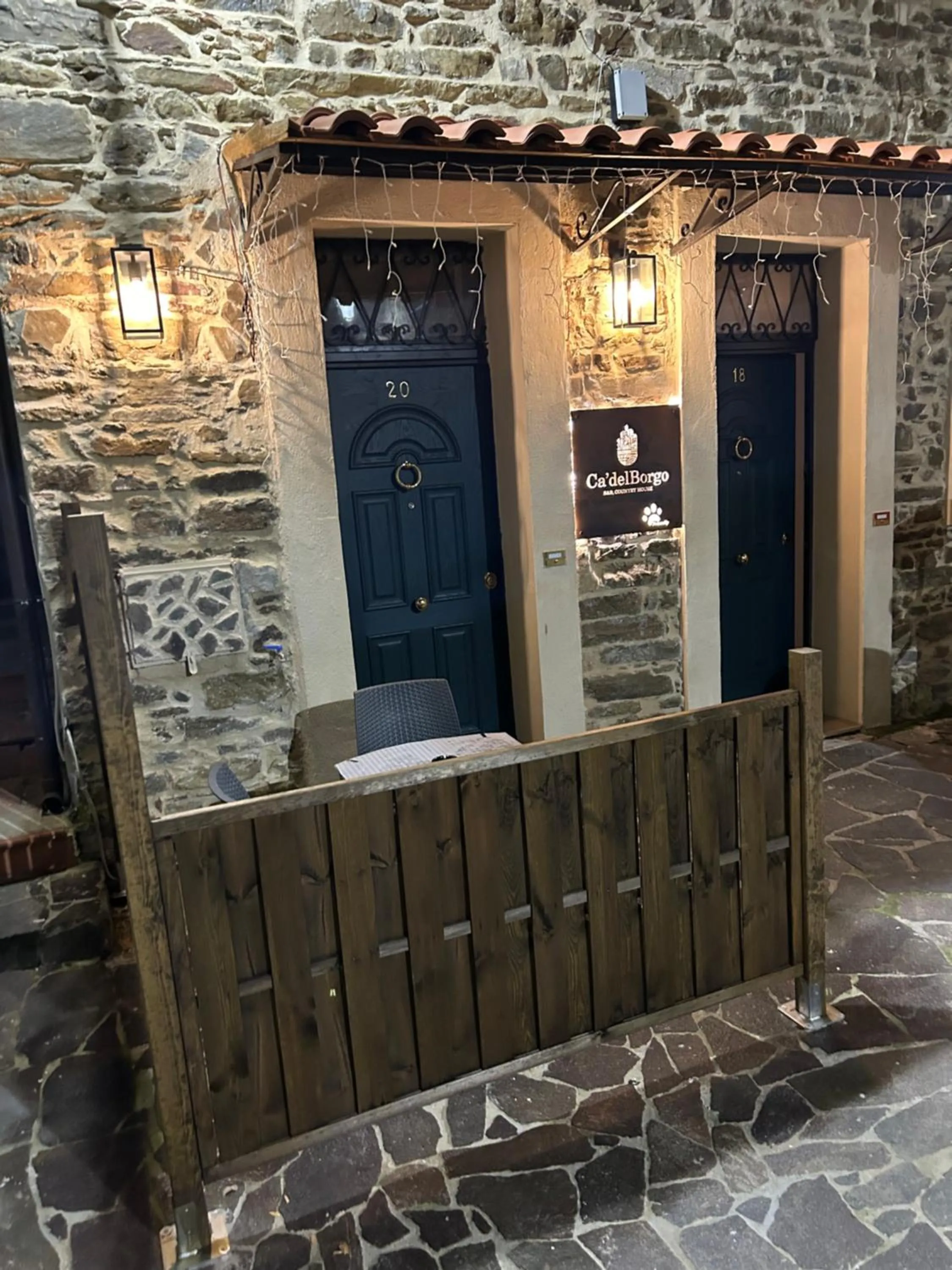 Patio in Ca’del Borgo B&B Country House