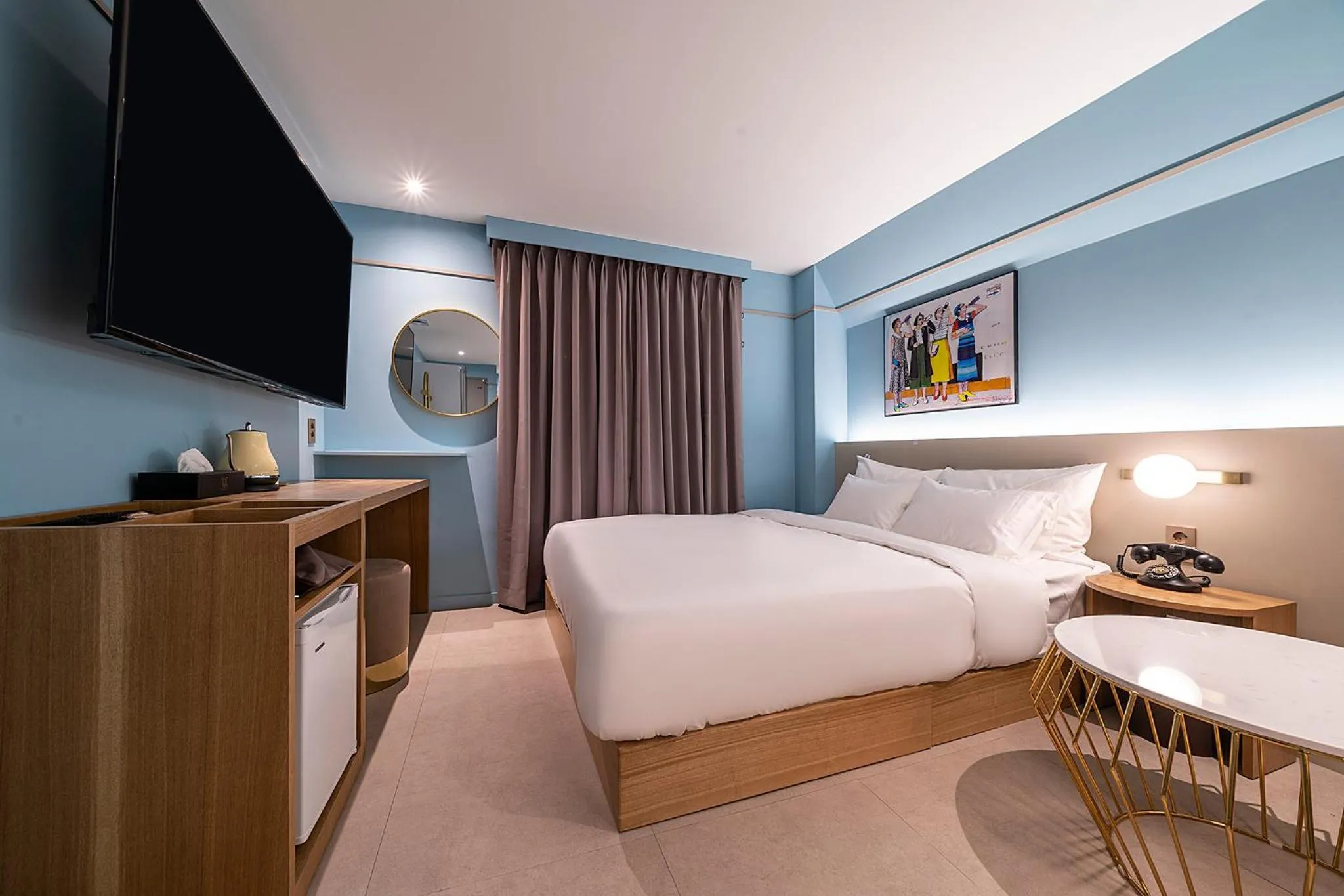 Bed in Wonju Hotel Ippda