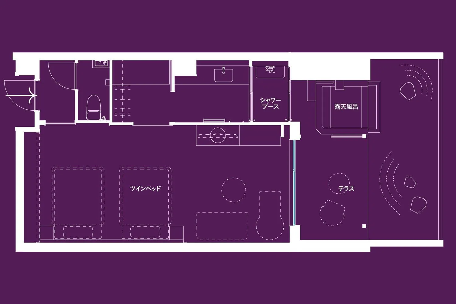Floor plan in Hotel Yuraku Kyo-yasaka