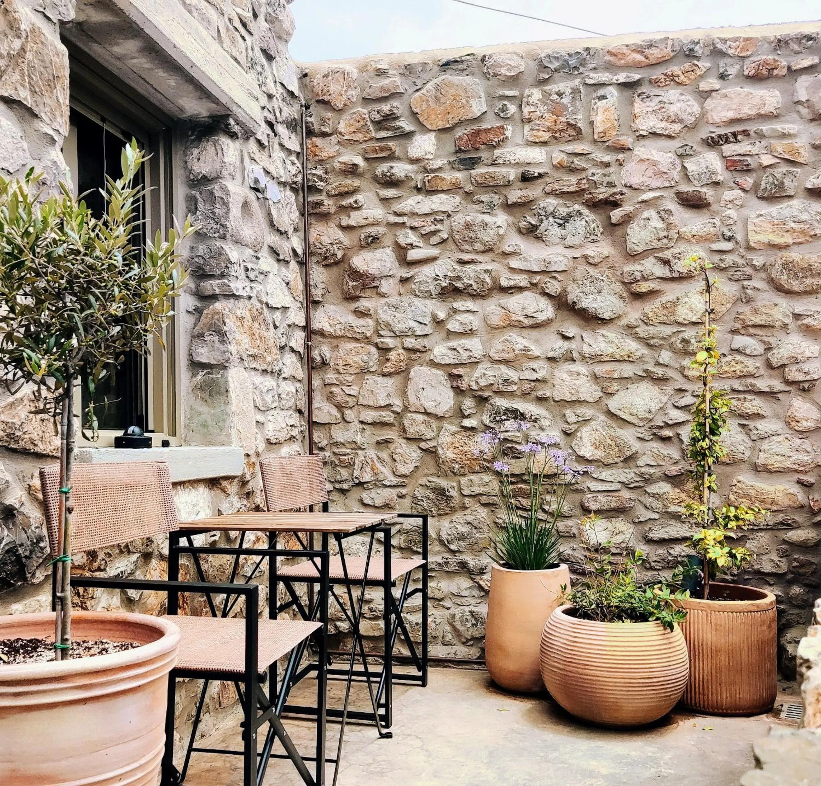 Patio in Pyrgi Cretan Living & Spa