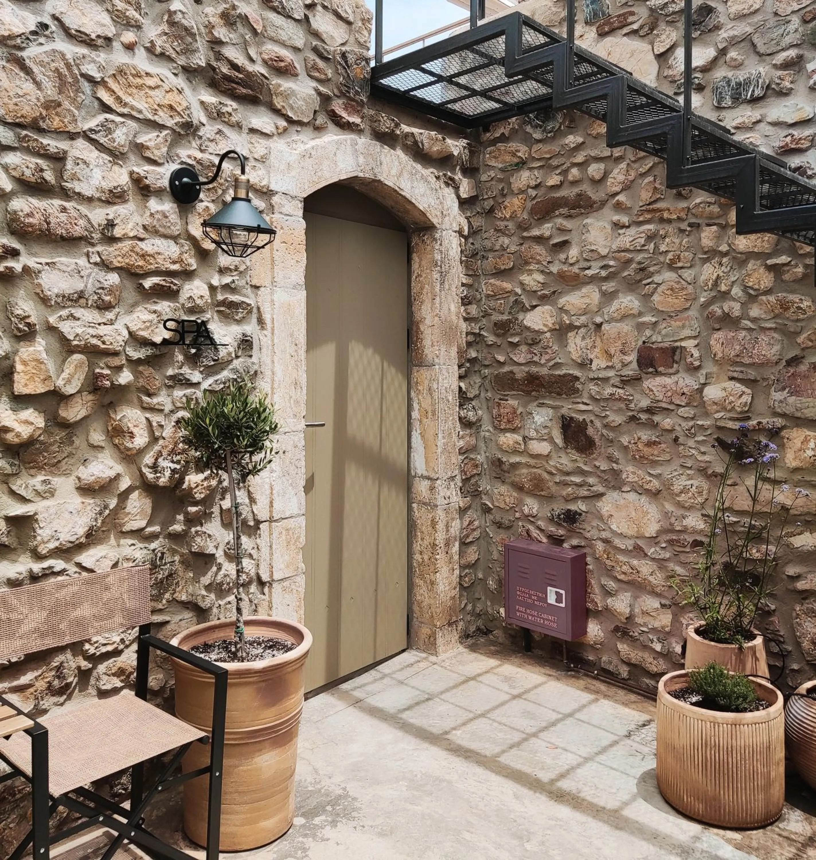 Patio in Pyrgi Cretan Living & Spa