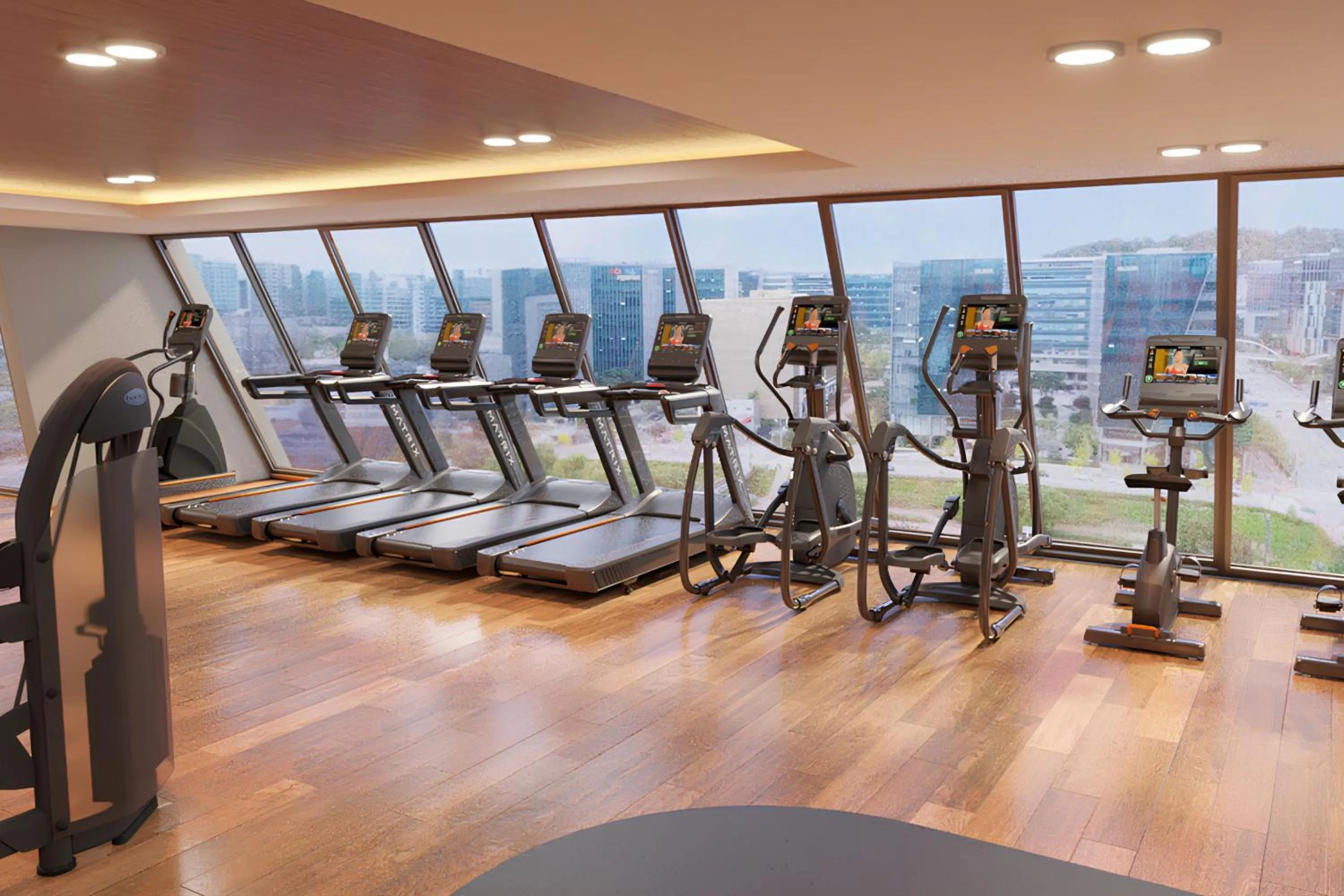 Fitness centre/facilities in Courtyard by Marriott Seoul Pangyo