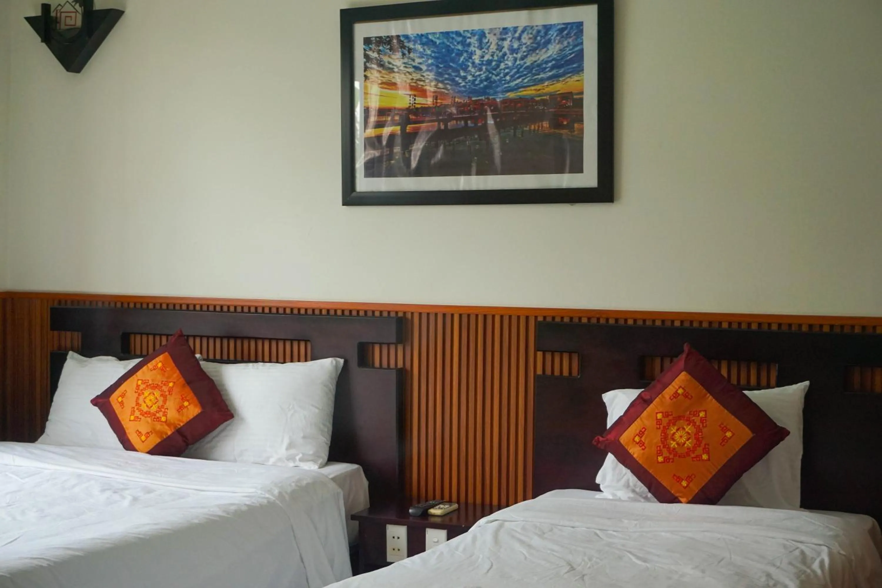 Living room, Bed in Paradise Hotel Hoi An