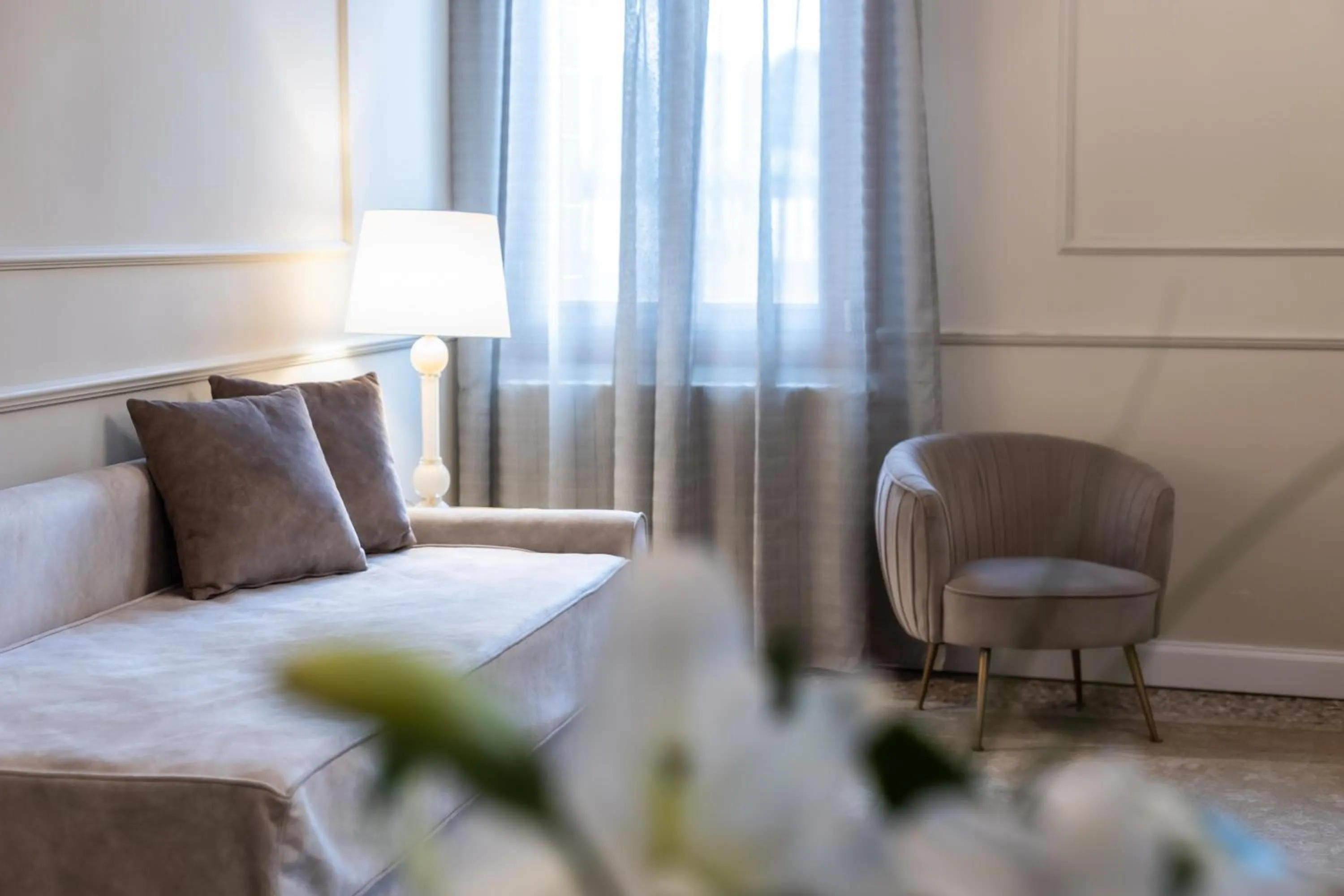 Decorative detail, Bed in San Vio Palace Luxury Apartments