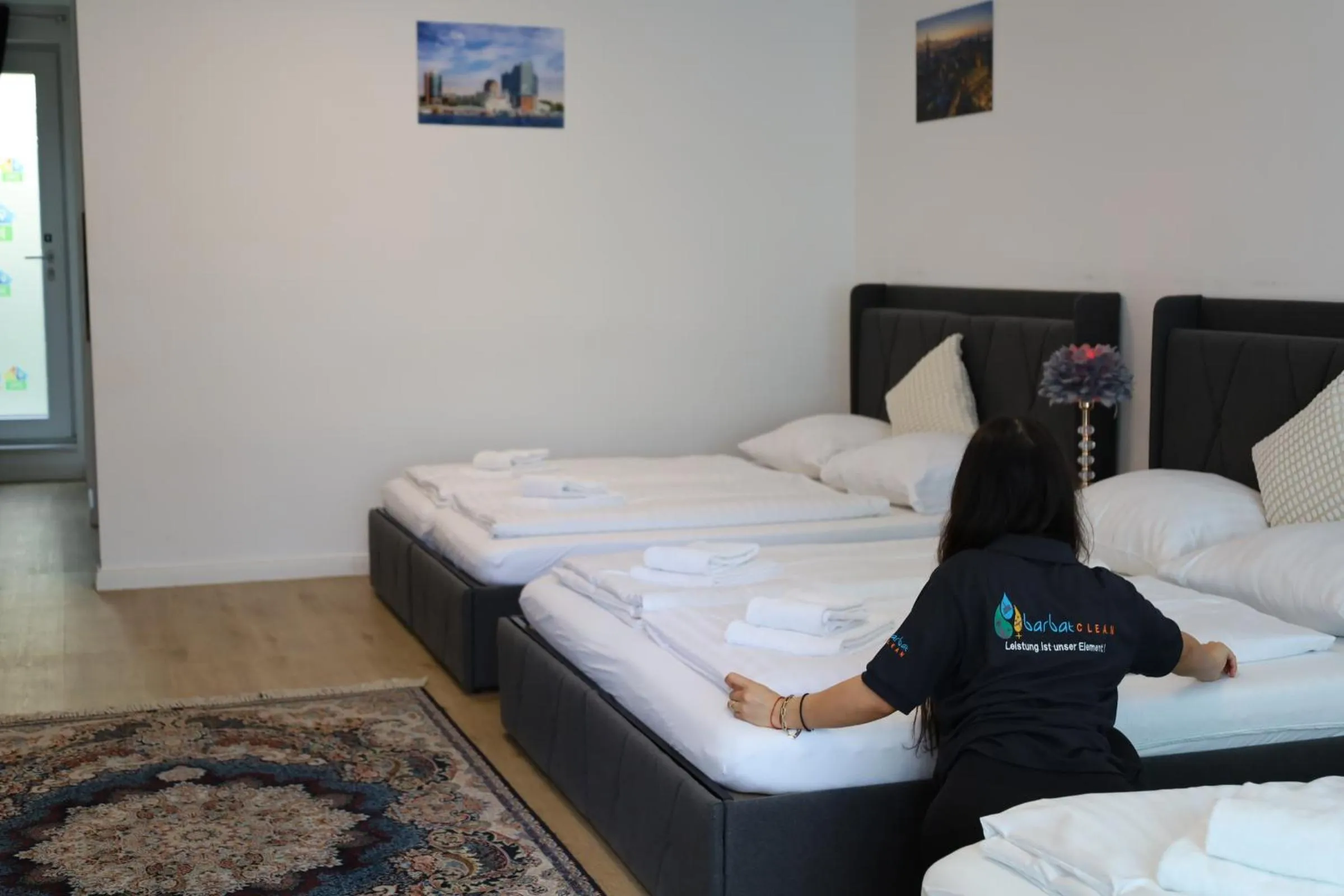 Bed in Ferienwohnung im Hamburger Straße-2