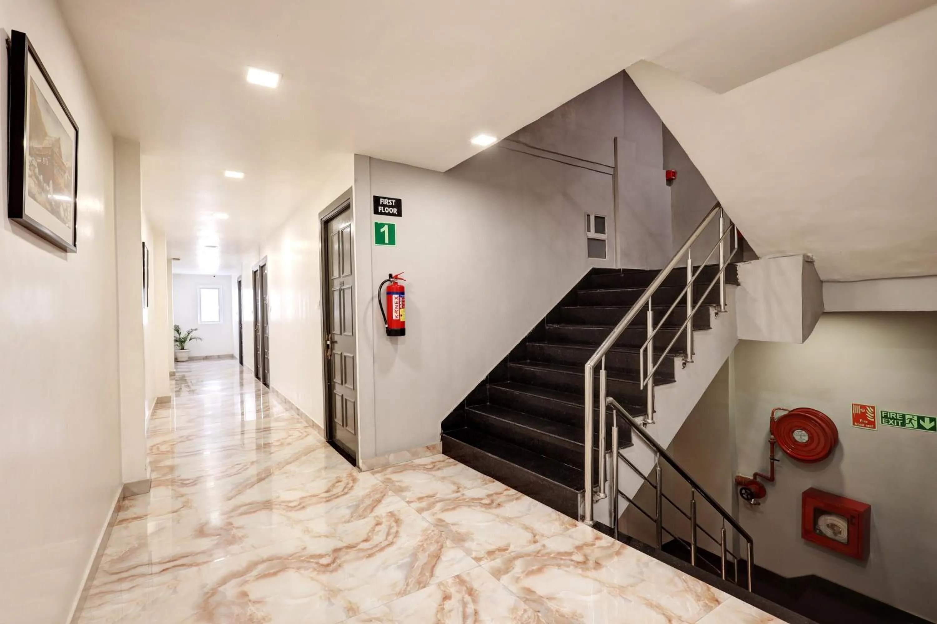 elevator in Hotel The Rasa Near Welcome Metro Station