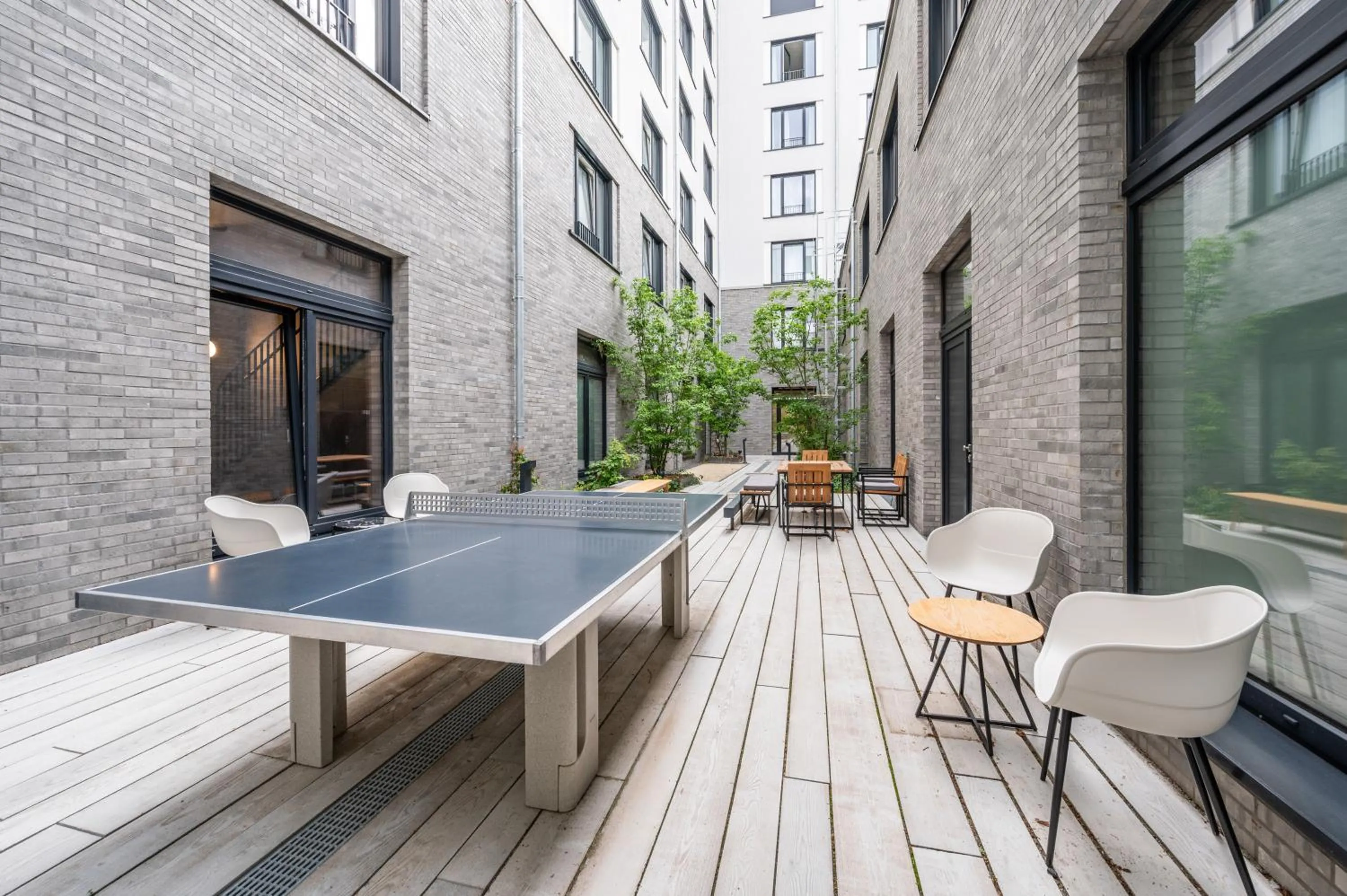 Inner courtyard view in Habyt-The Waterfront