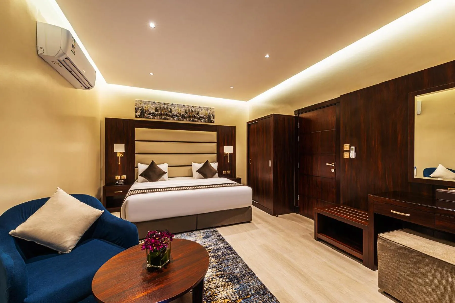 Bed in Beach View Hotel