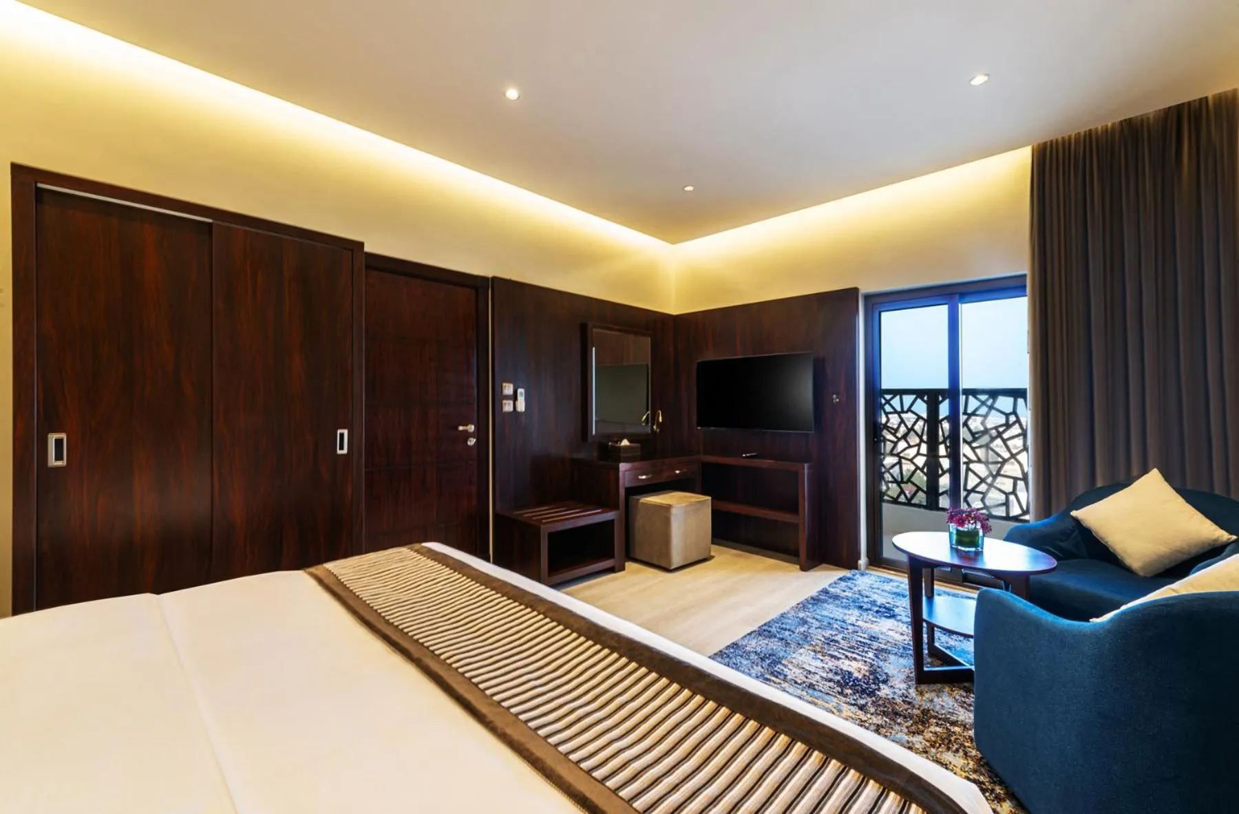 Bed in Beach View Hotel