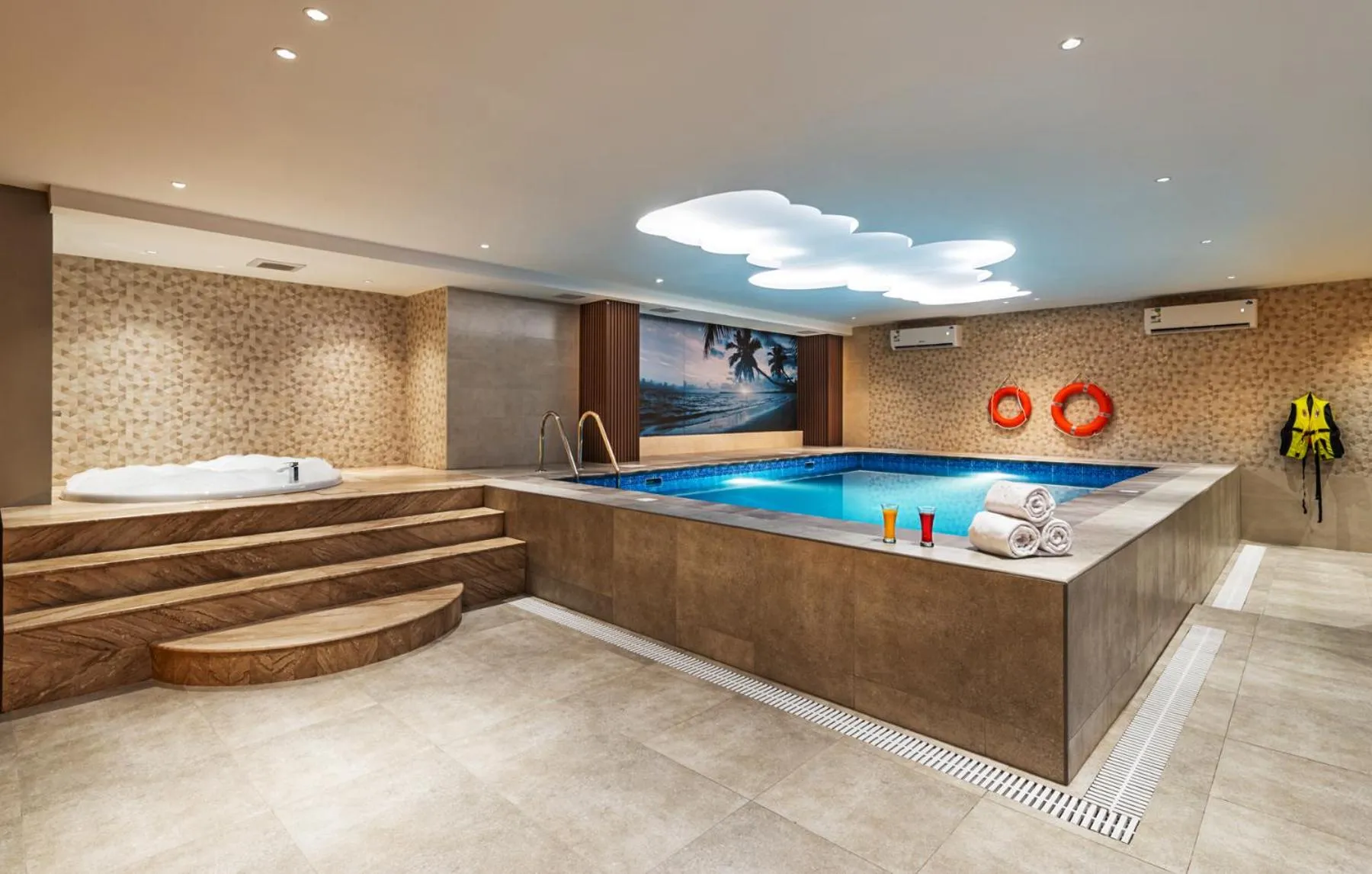 Pool view in Beach View Hotel