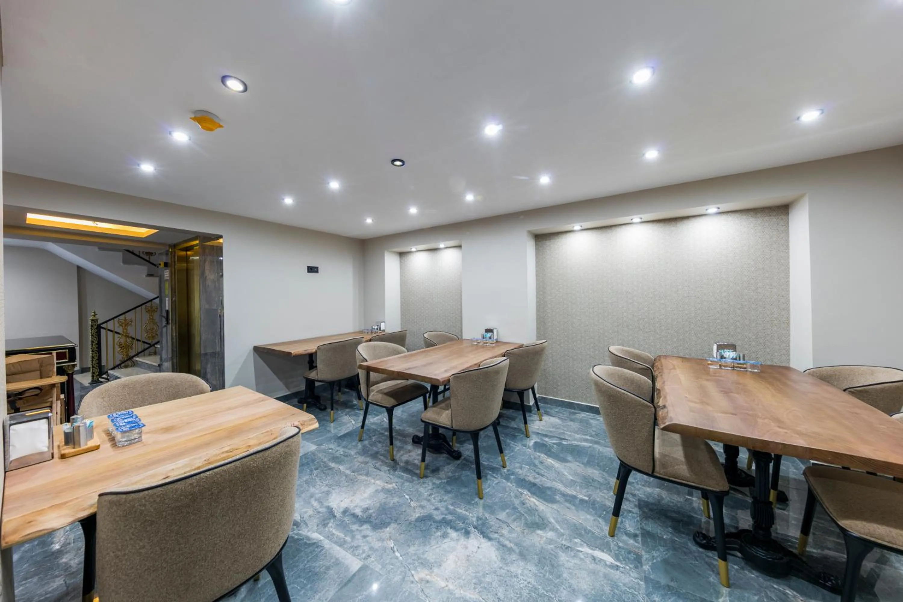 Dining area in Golden Bazaar hotel
