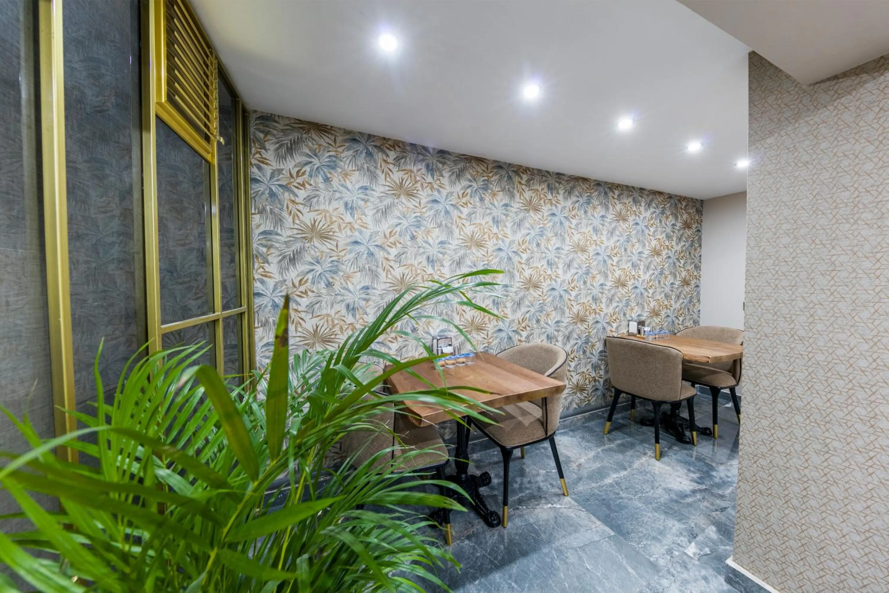 Seating area in Golden Bazaar hotel